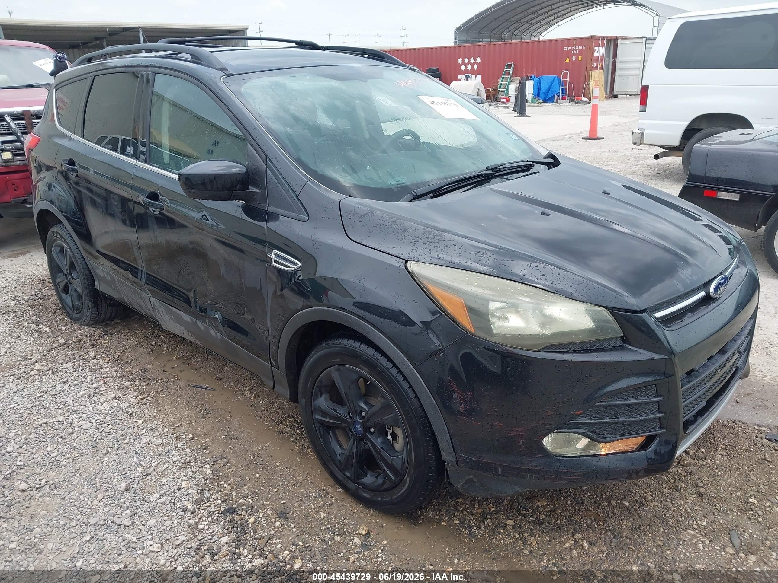 2013 Ford Escape Se Black vin: 1FMCU0G93DUD70617