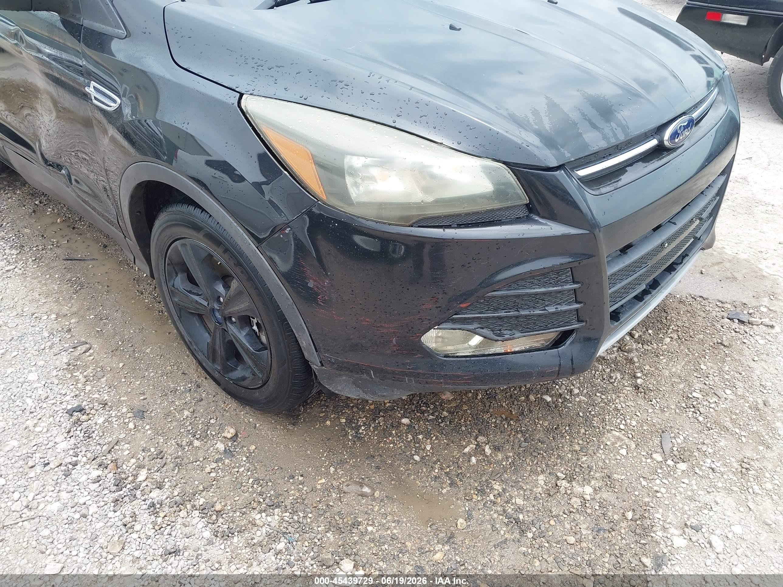 2013 Ford Escape Se Black vin: 1FMCU0G93DUD70617