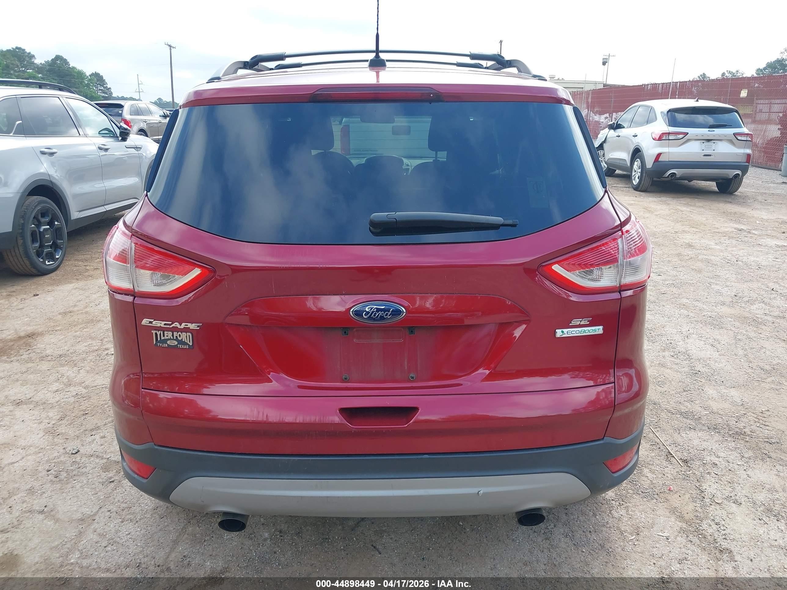2013 Ford Escape Se Red vin: 1FMCU0G93DUD85716