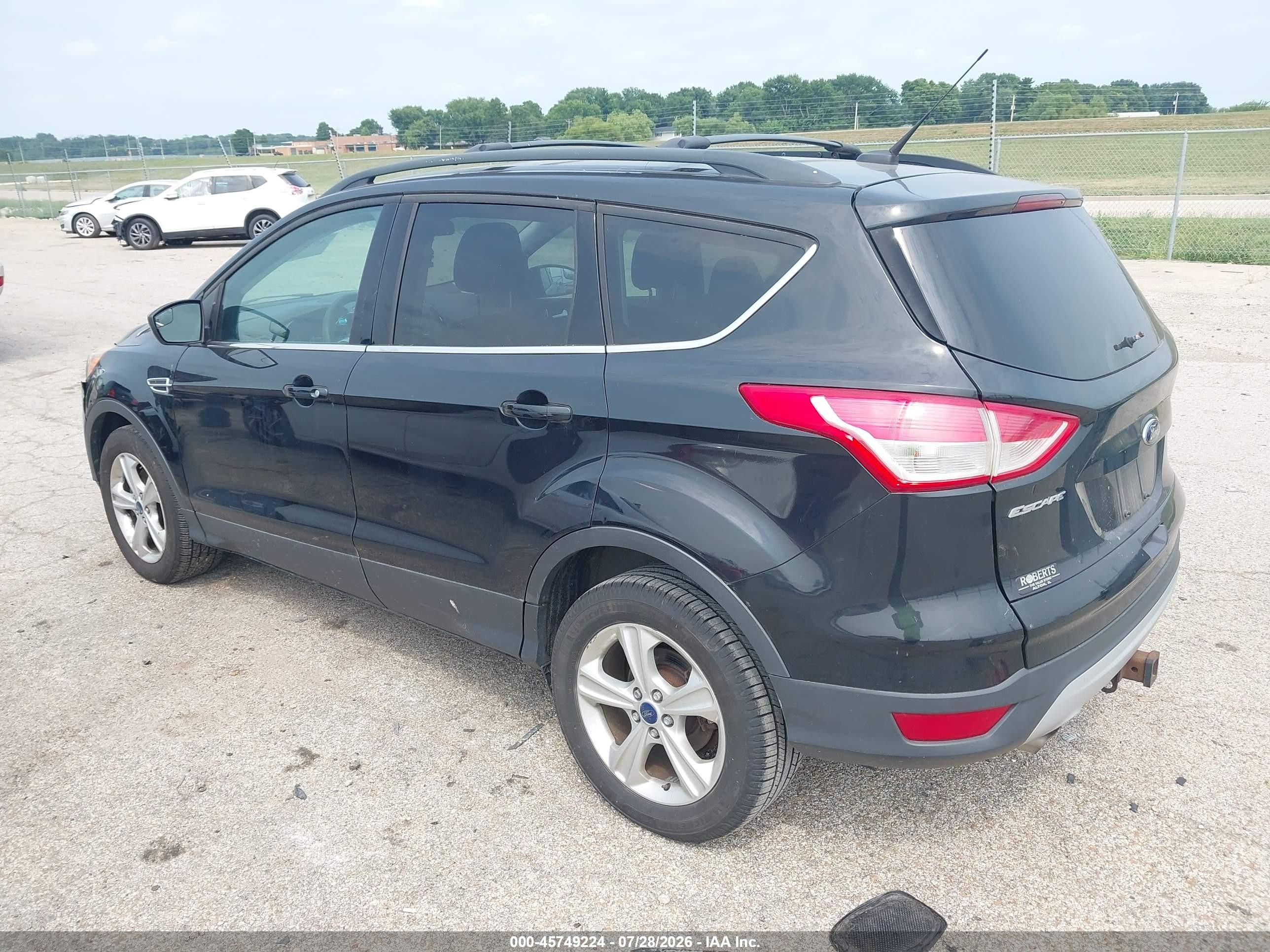 2013 Ford Escape Se Black vin: 1FMCU0G93DUD85909