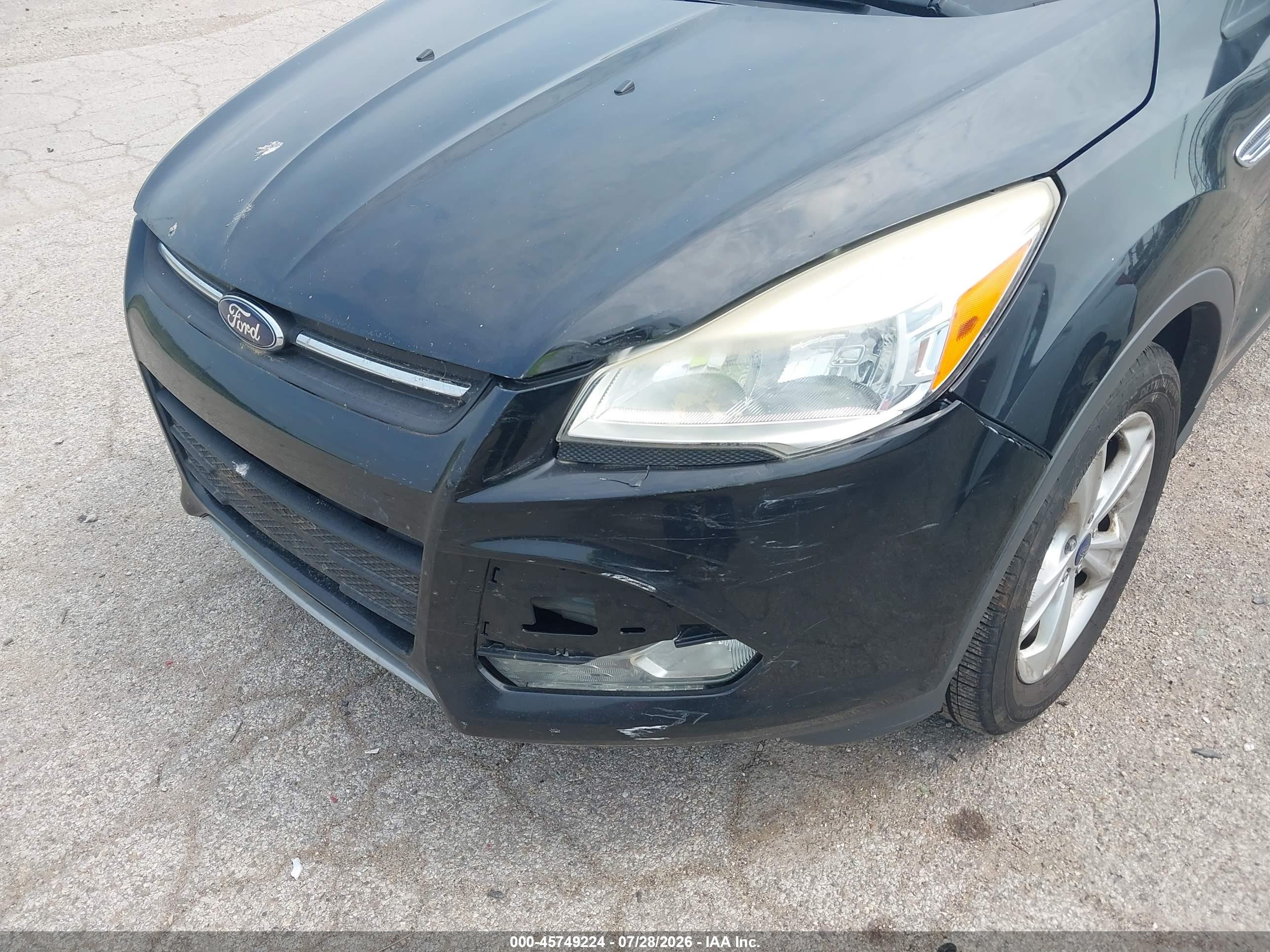 2013 Ford Escape Se Black vin: 1FMCU0G93DUD85909