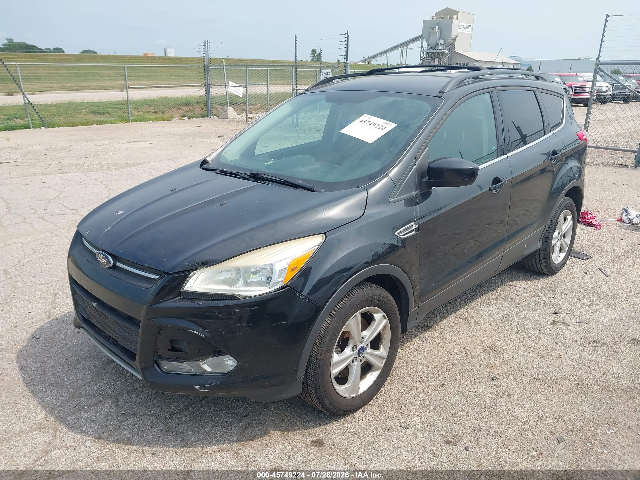 2013 Ford Escape Se Black vin: 1FMCU0G93DUD85909