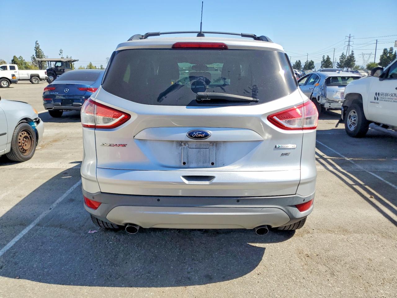 2013 Ford Escape Se Silver vin: 1FMCU0G93DUD94139