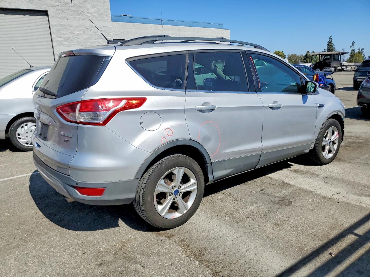 2013 Ford Escape Se Silver vin: 1FMCU0G93DUD94139