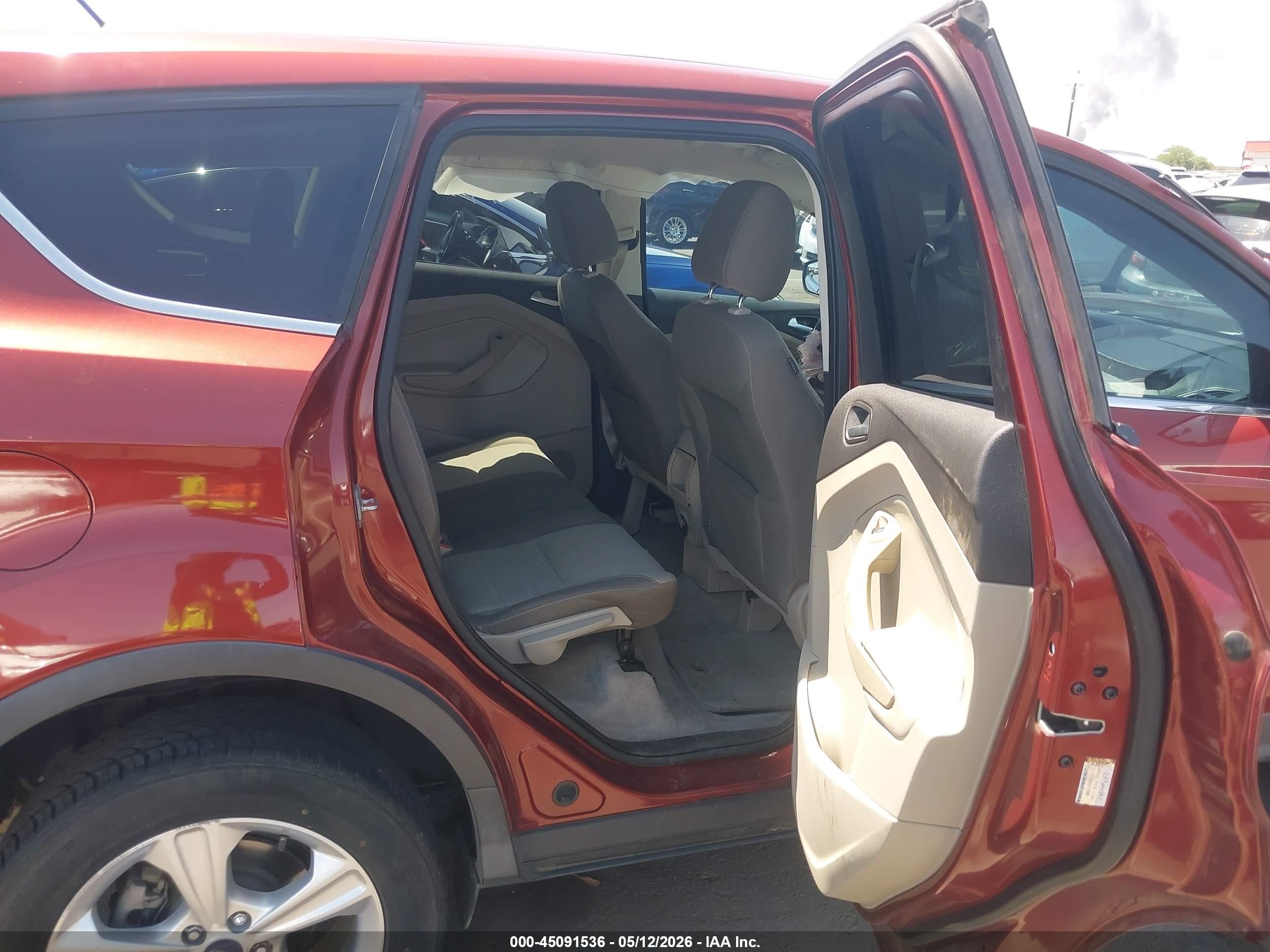 2014 Ford Escape Se Orange vin: 1FMCU0G93EUB08999