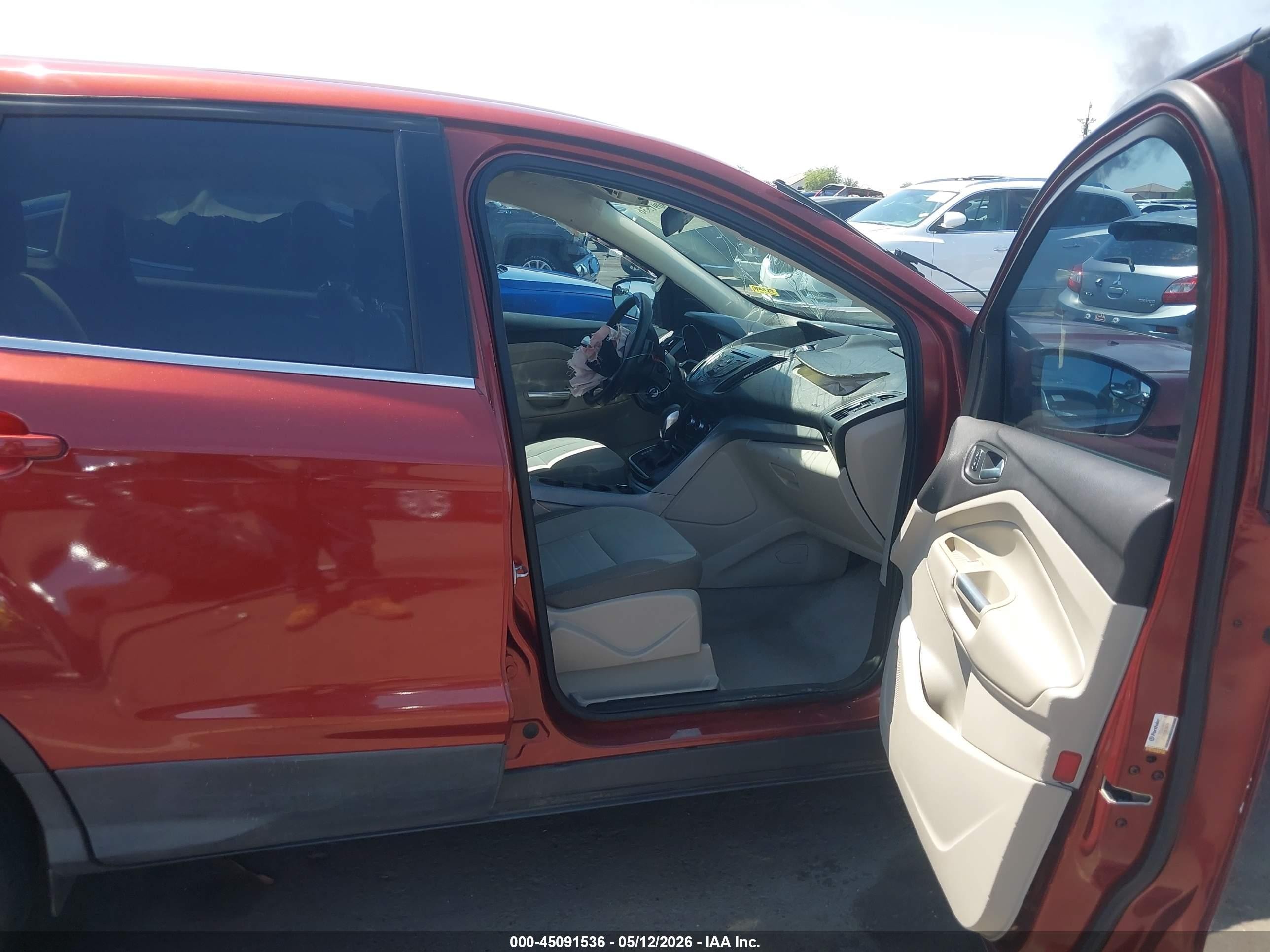 2014 Ford Escape Se Orange vin: 1FMCU0G93EUB08999