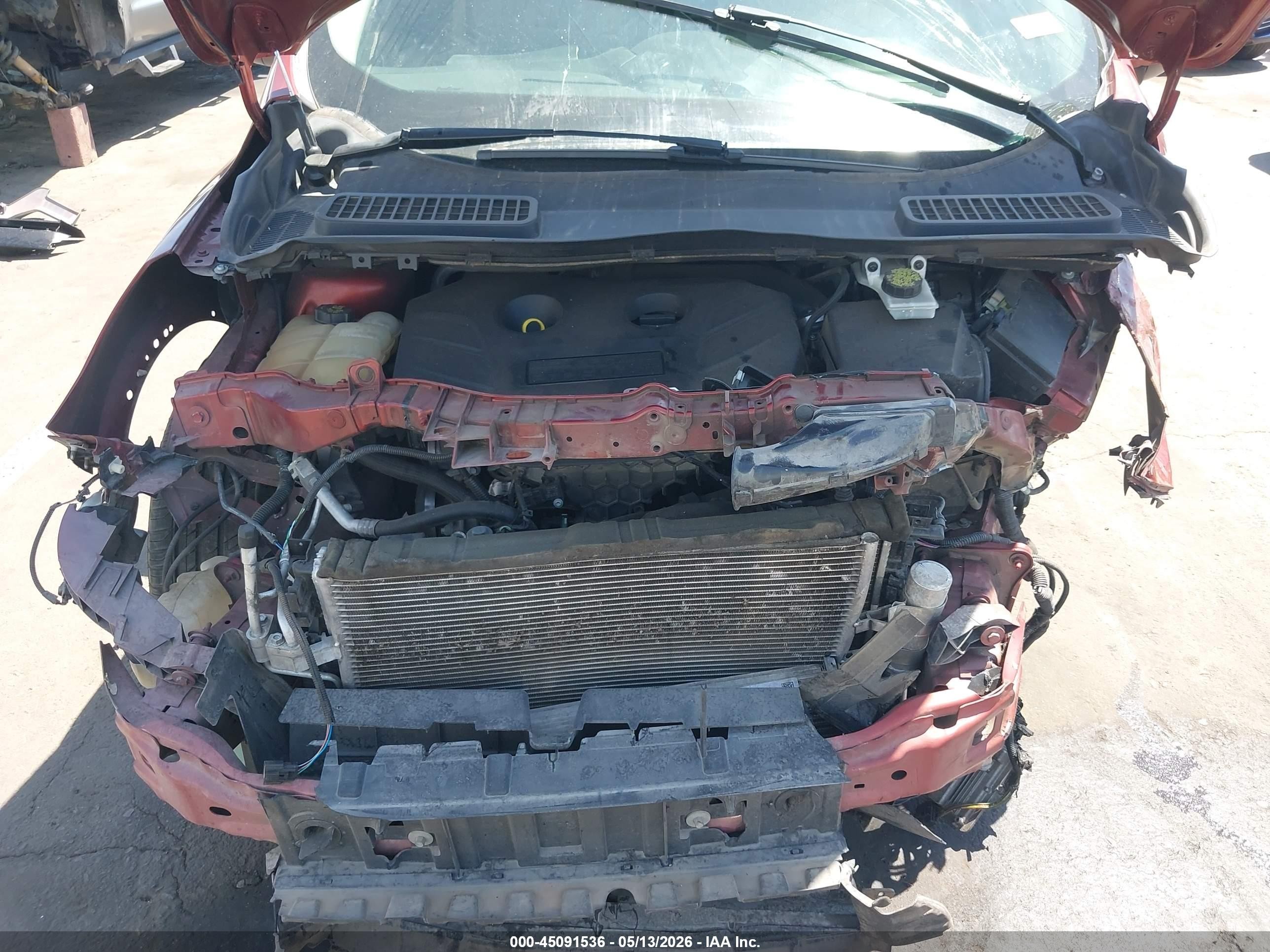 2014 Ford Escape Se Orange vin: 1FMCU0G93EUB08999