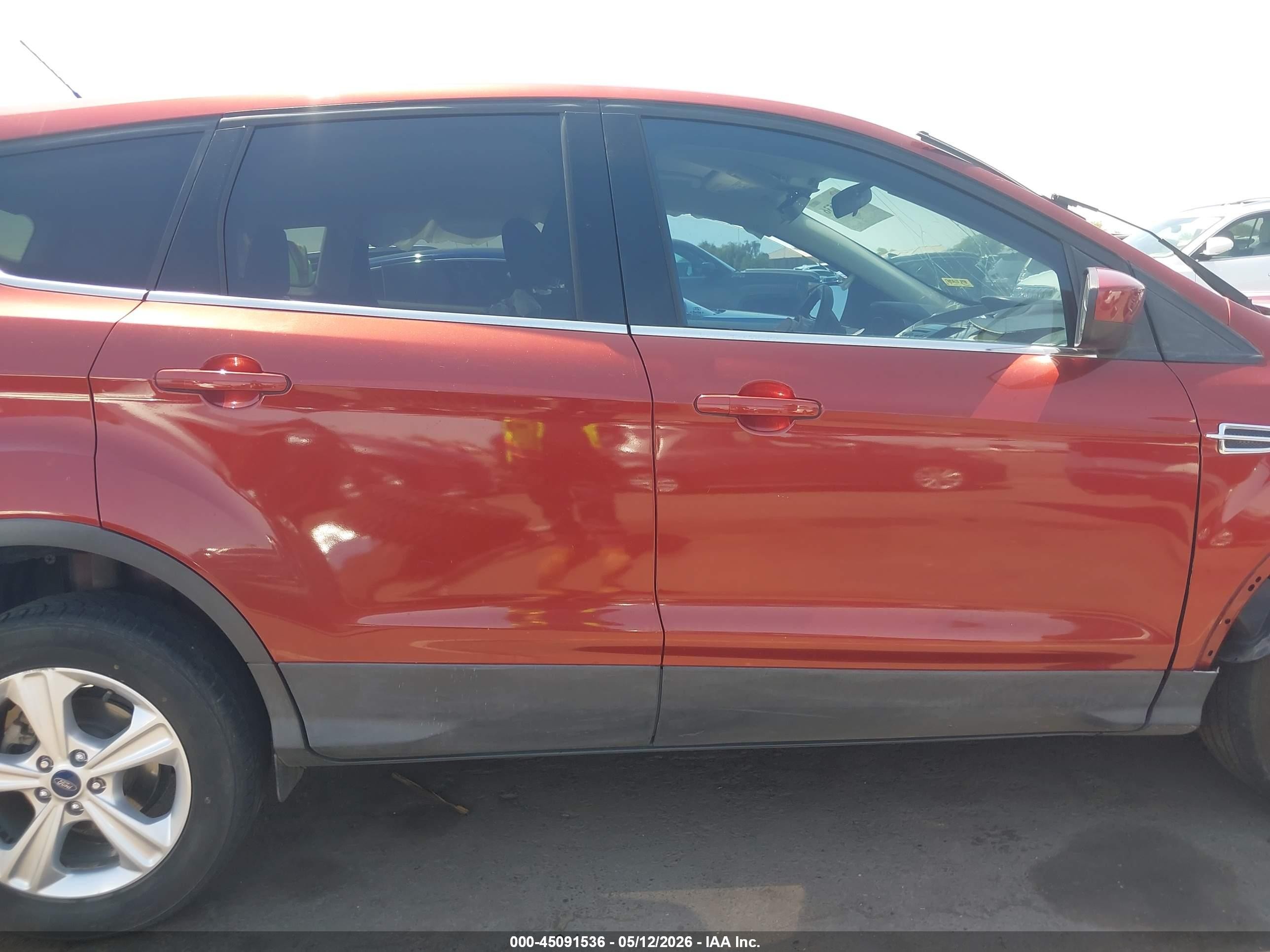 2014 Ford Escape Se Orange vin: 1FMCU0G93EUB08999