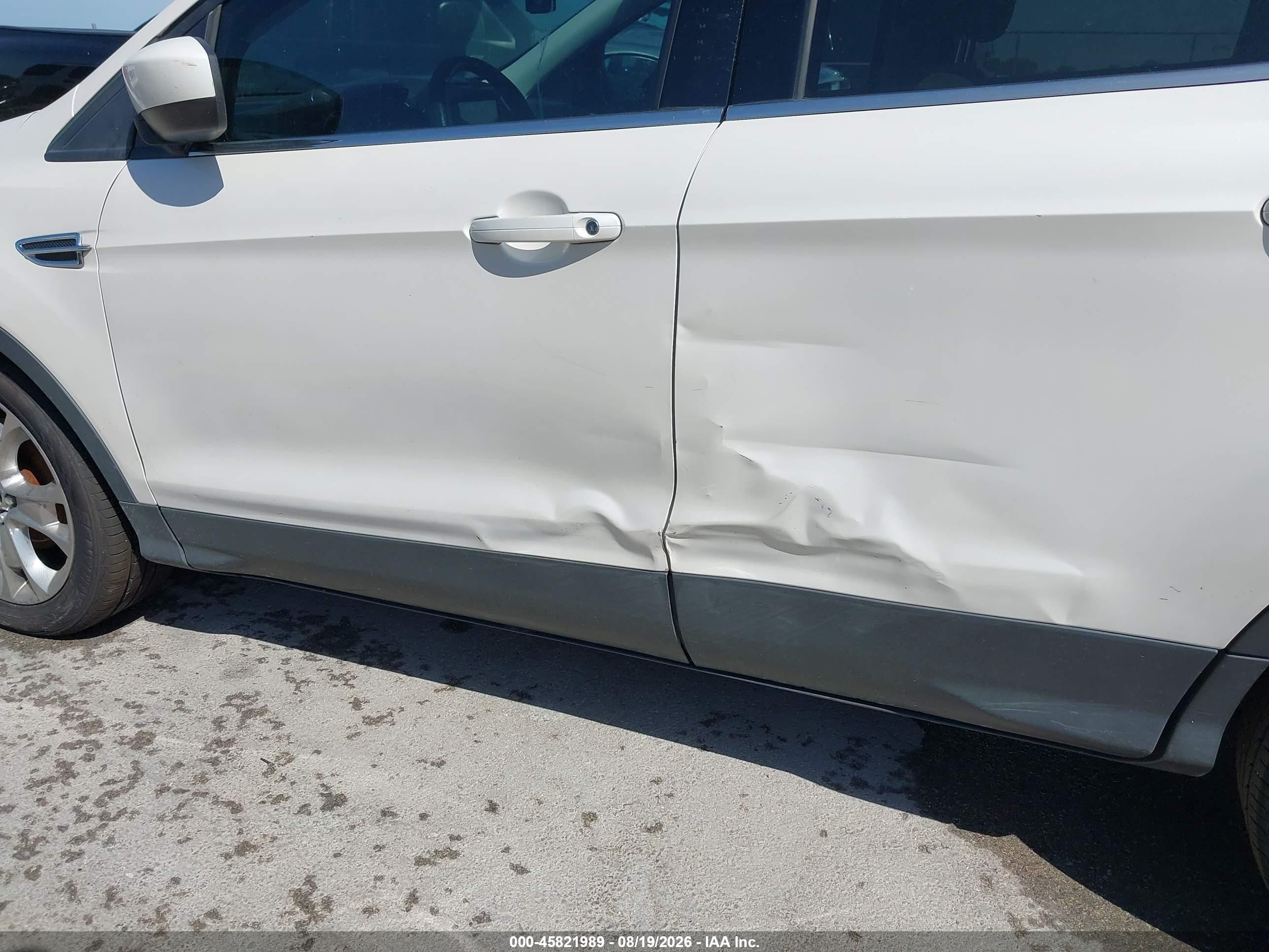 2014 Ford Escape Se White vin: 1FMCU0G93EUB21767