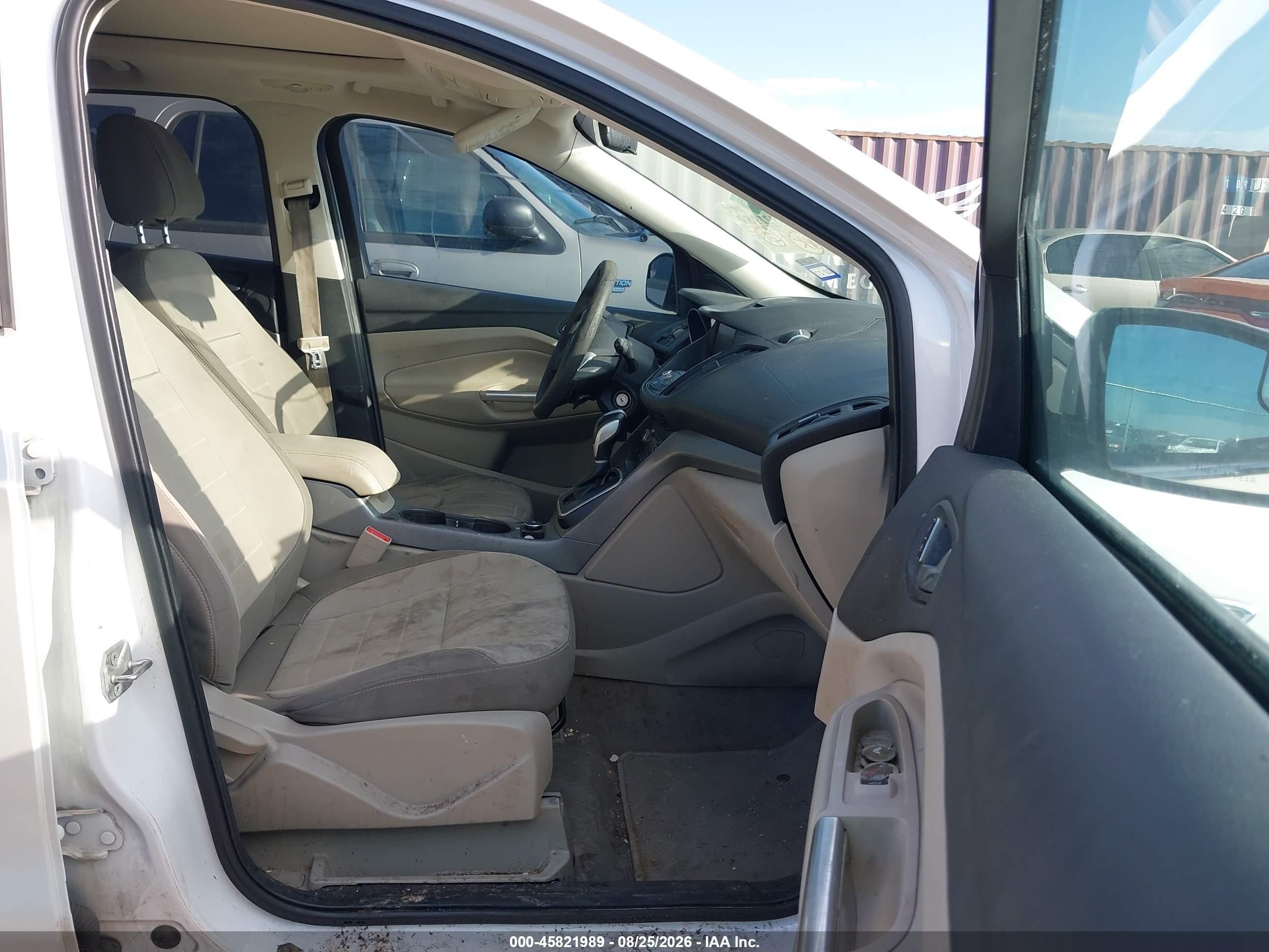 2014 Ford Escape Se White vin: 1FMCU0G93EUB21767