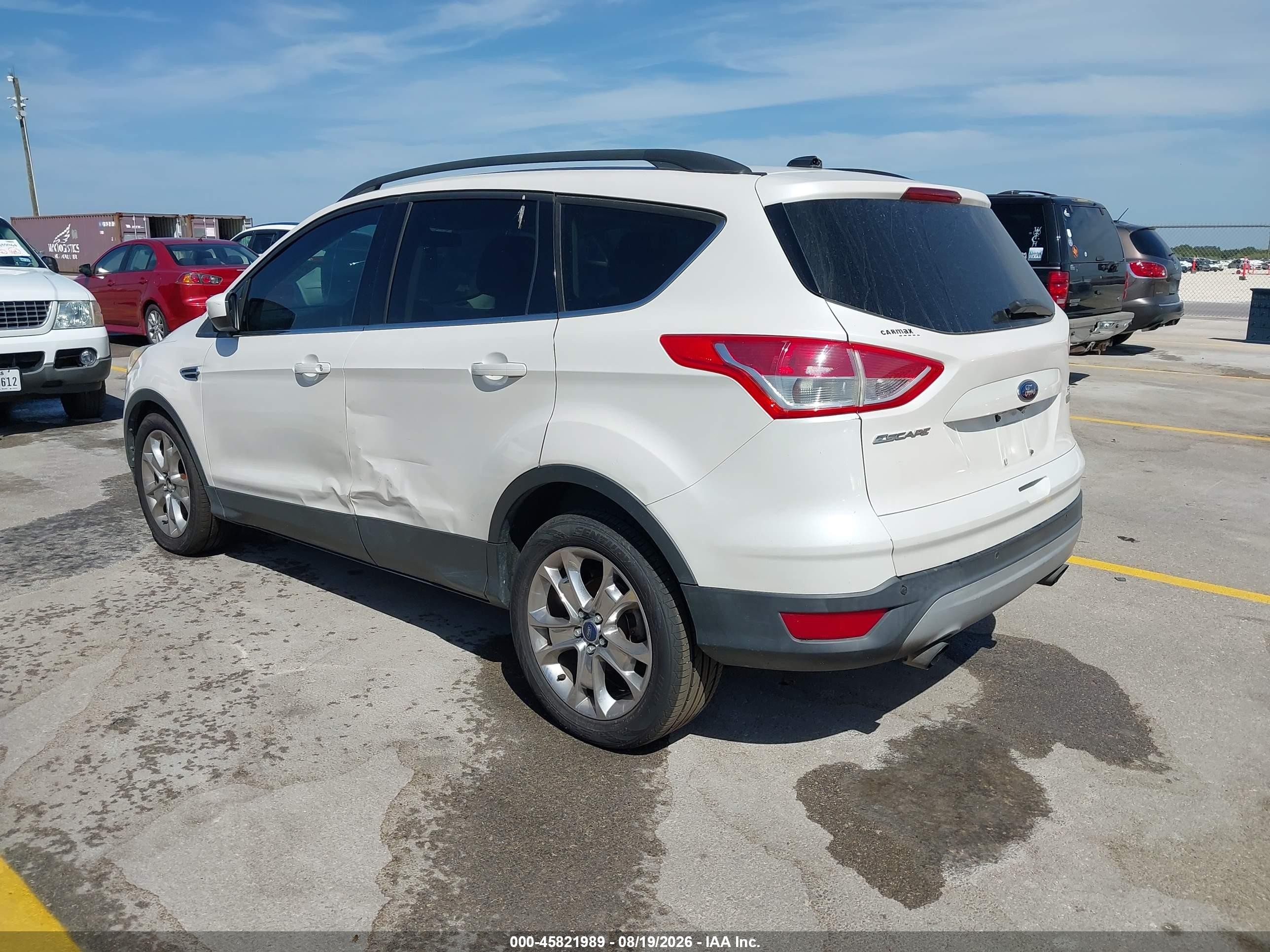 2014 Ford Escape Se White vin: 1FMCU0G93EUB21767