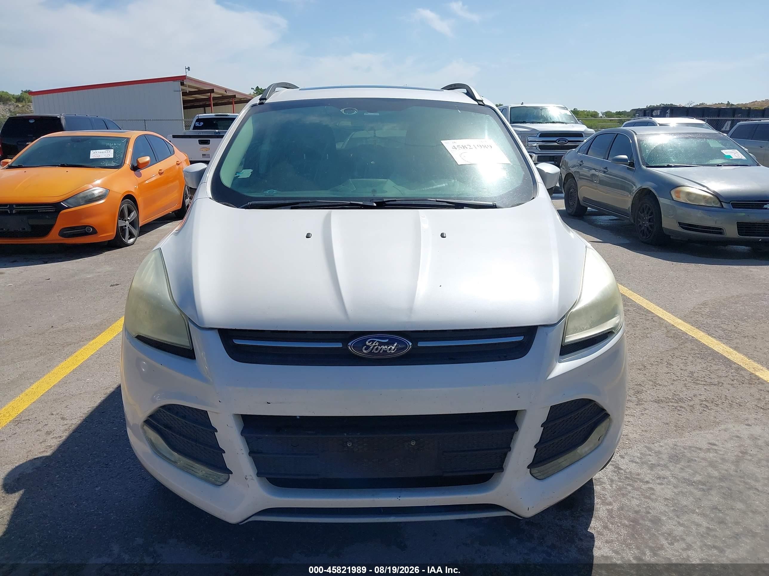2014 Ford Escape Se White vin: 1FMCU0G93EUB21767