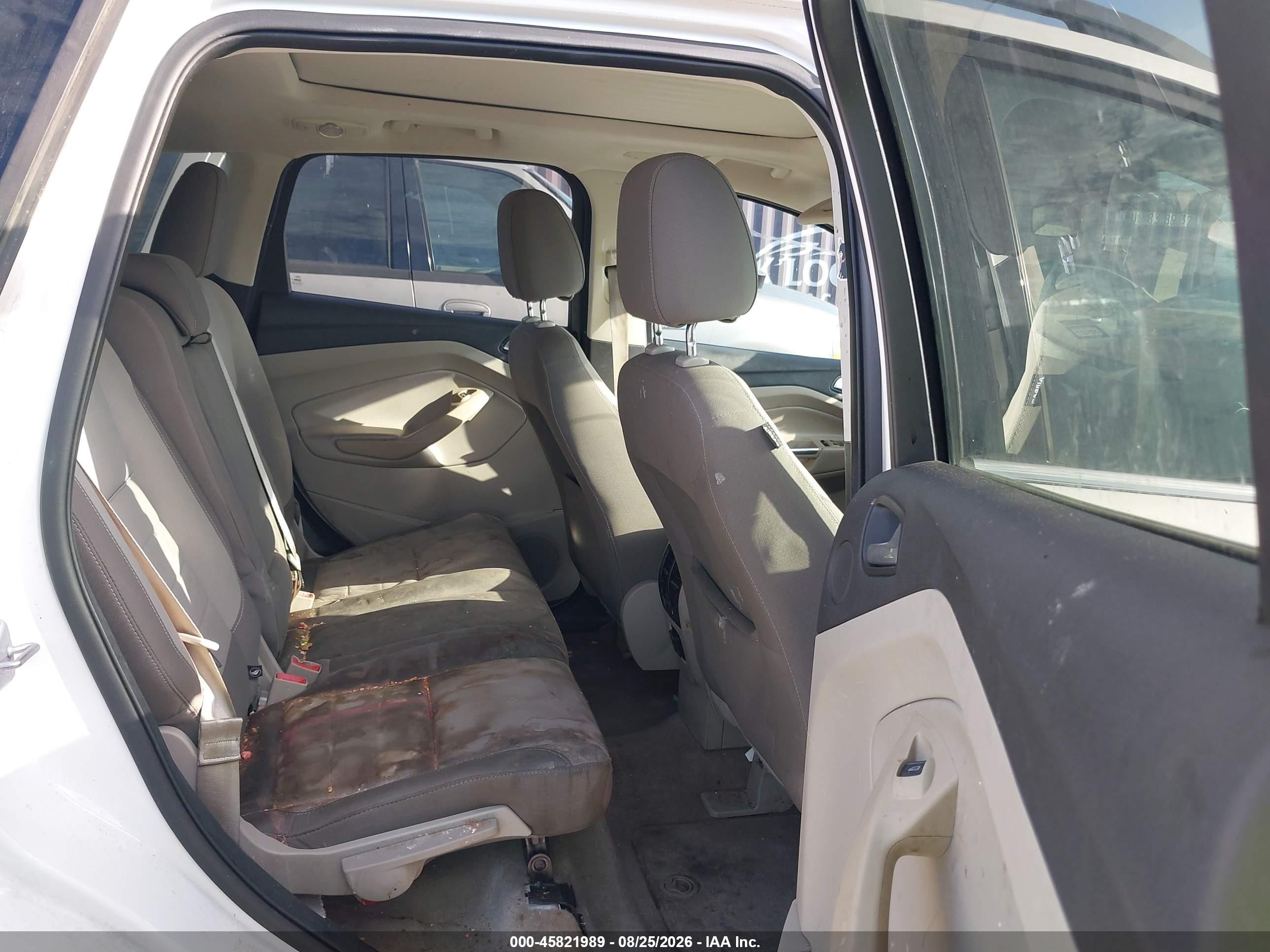 2014 Ford Escape Se White vin: 1FMCU0G93EUB21767