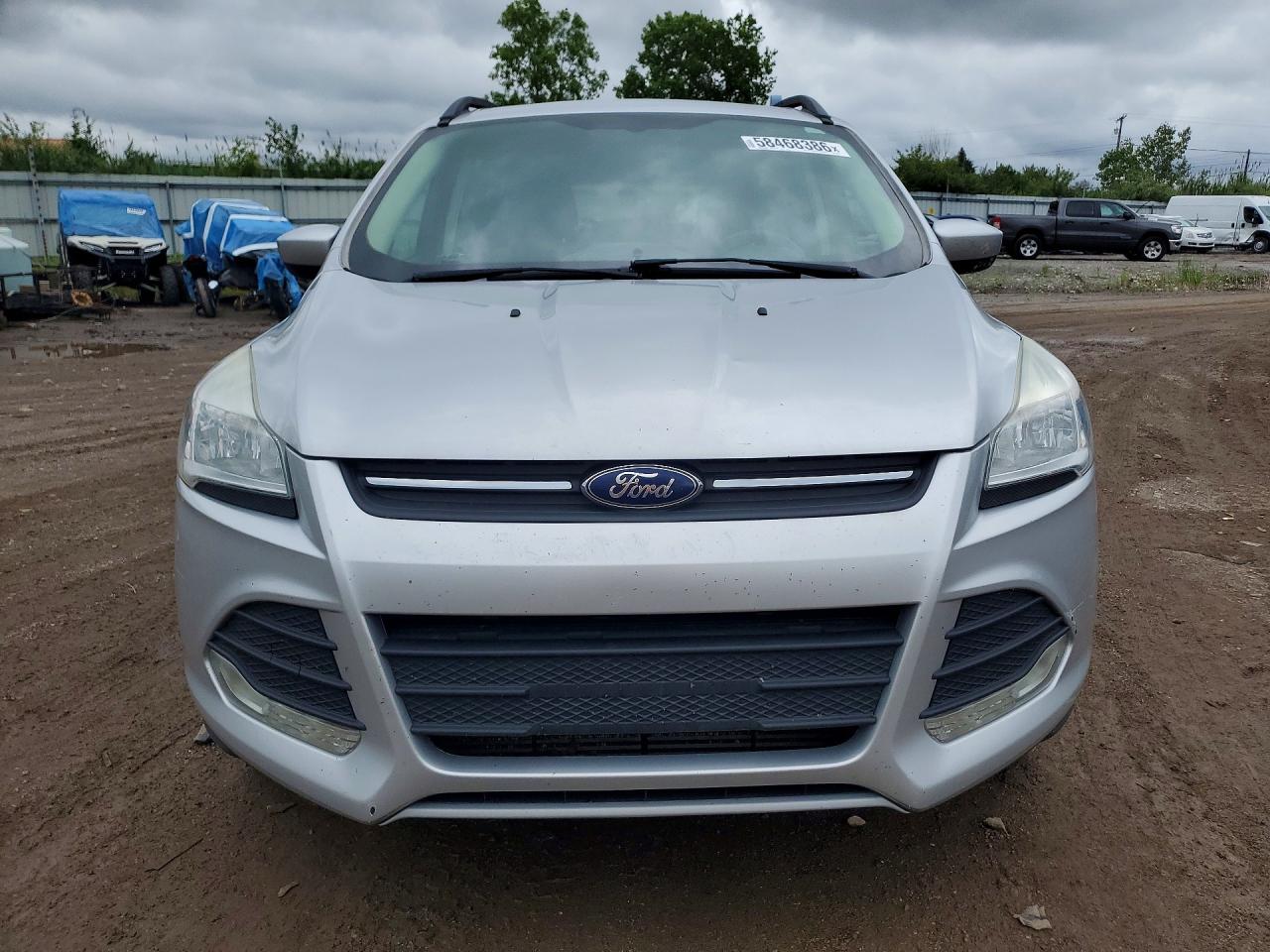 2014 Ford Escape Se Silver vin: 1FMCU0G93EUB25673