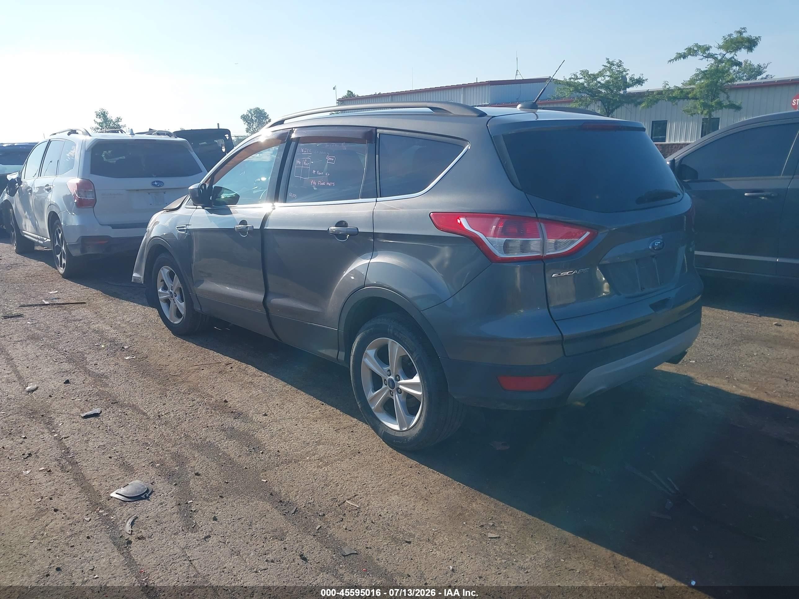 2014 Ford Escape Se Gray vin: 1FMCU0G93EUB60102