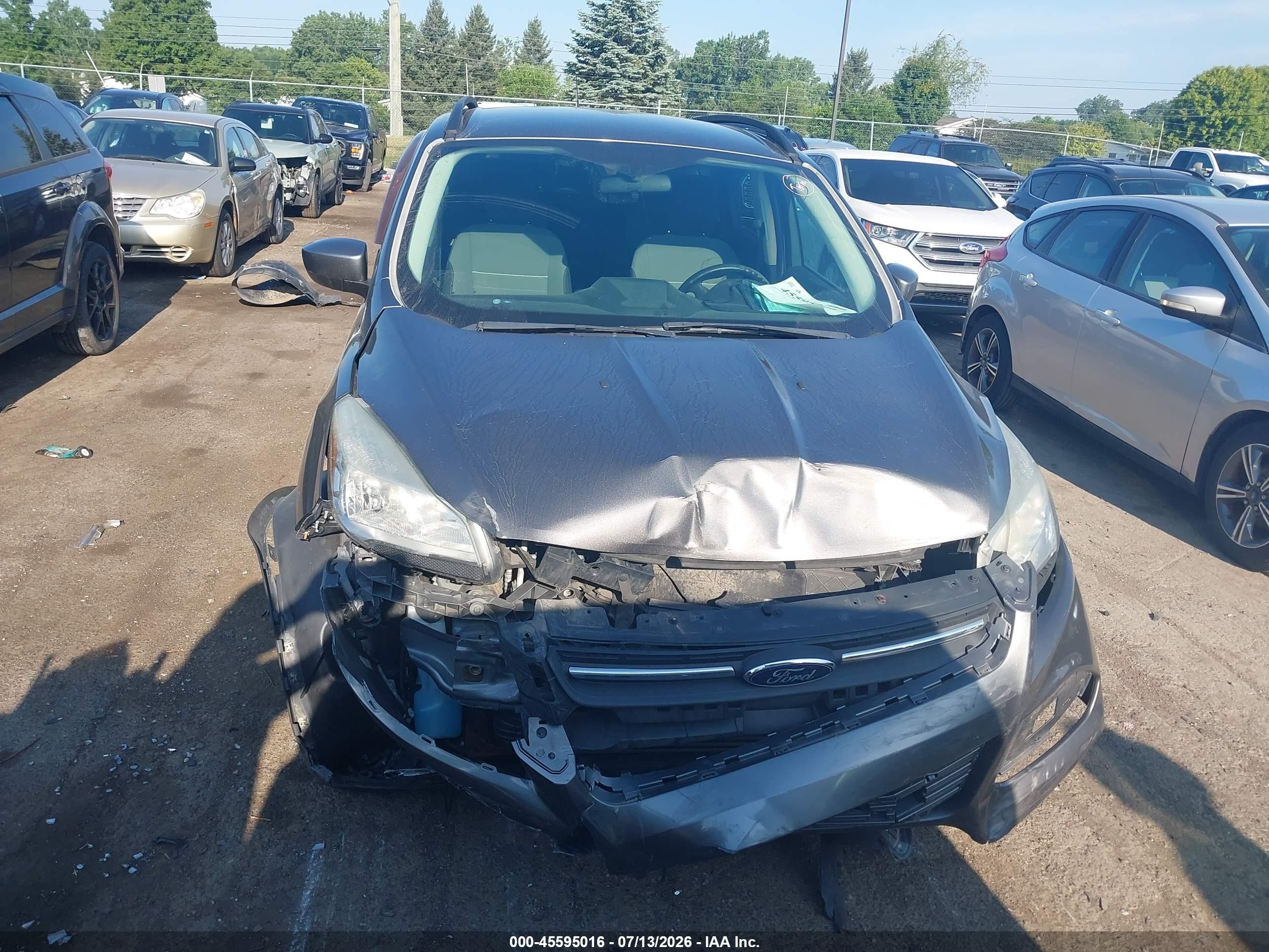 2014 Ford Escape Se Gray vin: 1FMCU0G93EUB60102
