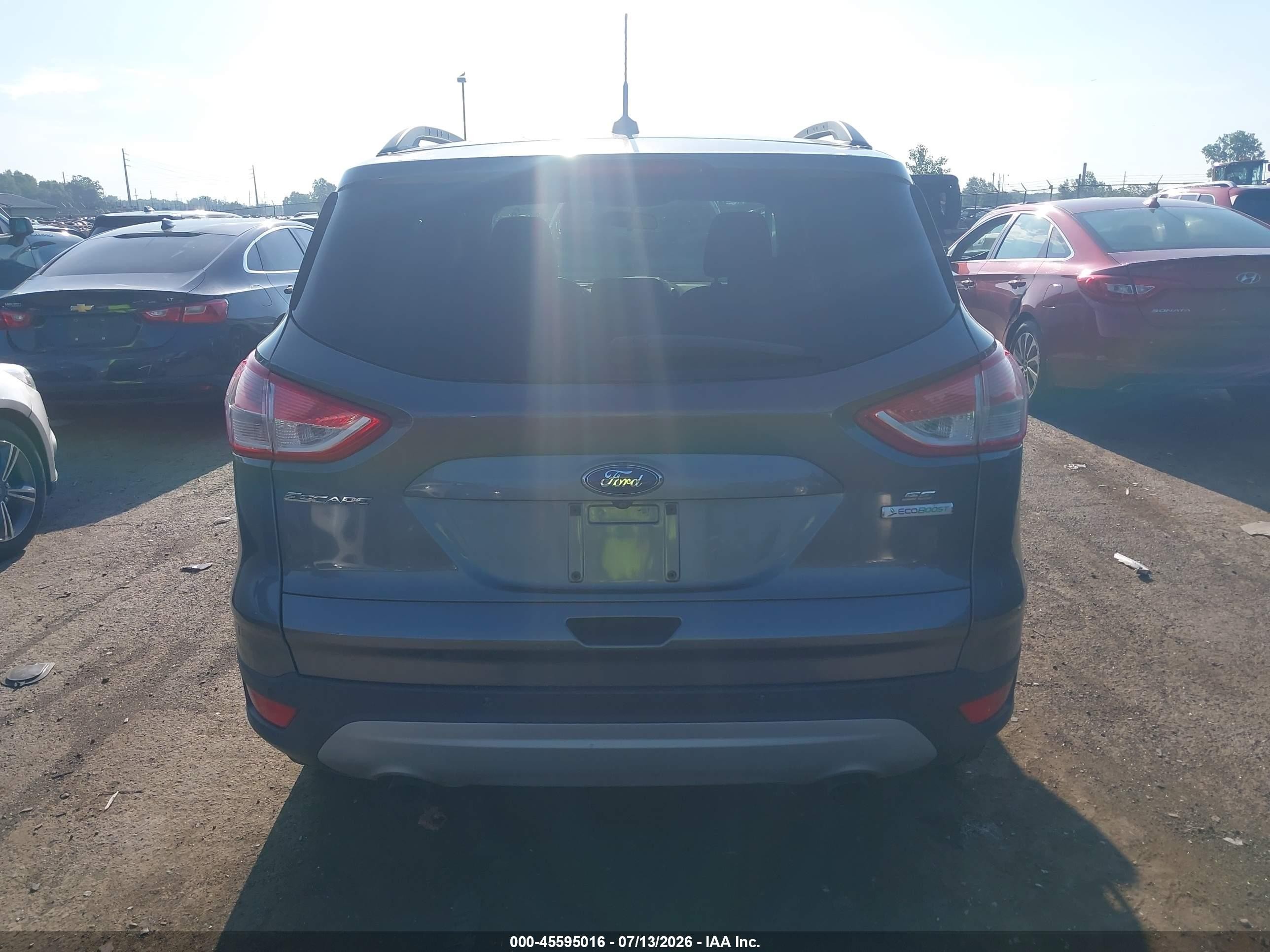 2014 Ford Escape Se Gray vin: 1FMCU0G93EUB60102