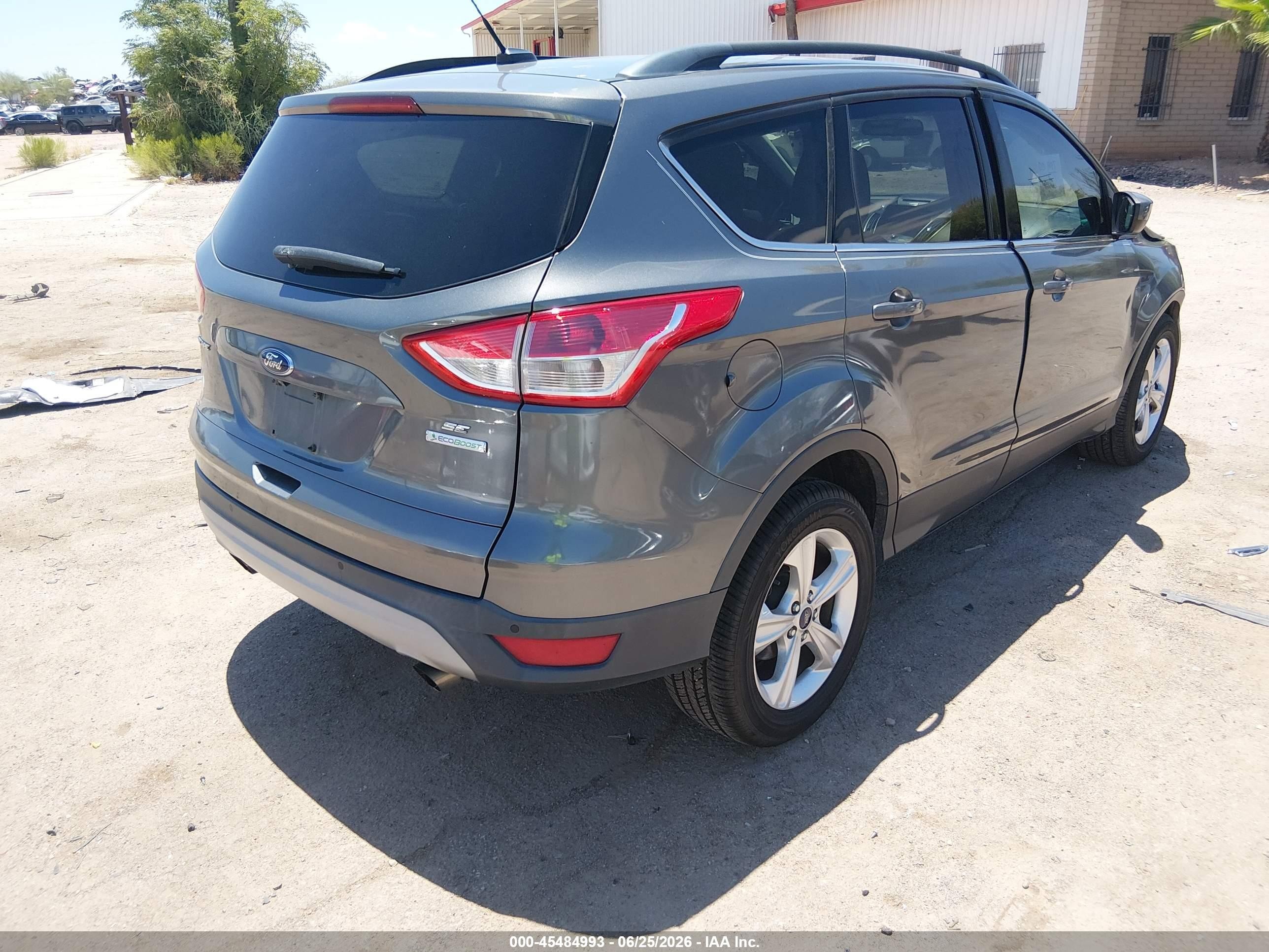 2014 Ford Escape Se Gray vin: 1FMCU0G93EUD01752