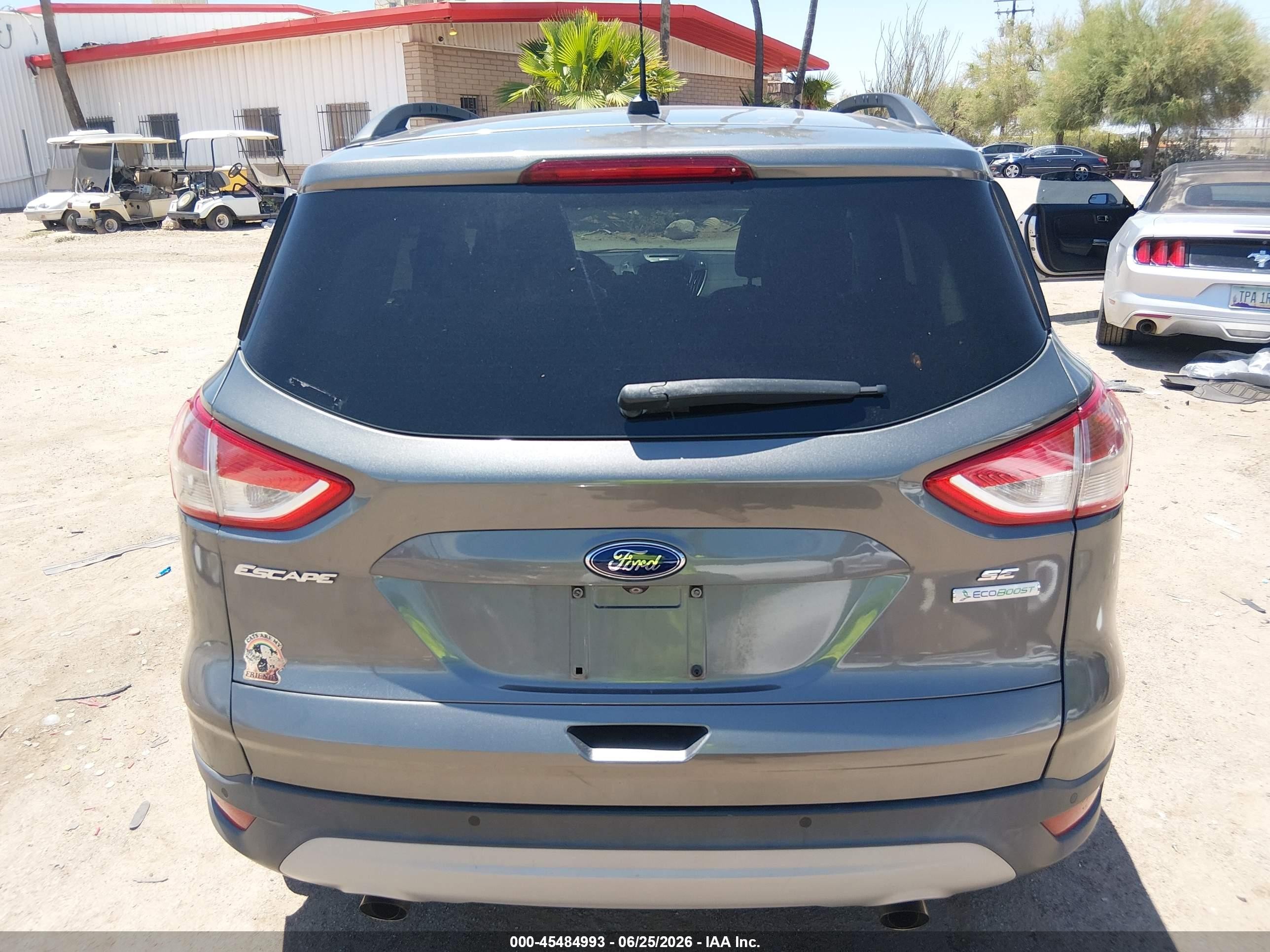 2014 Ford Escape Se Gray vin: 1FMCU0G93EUD01752