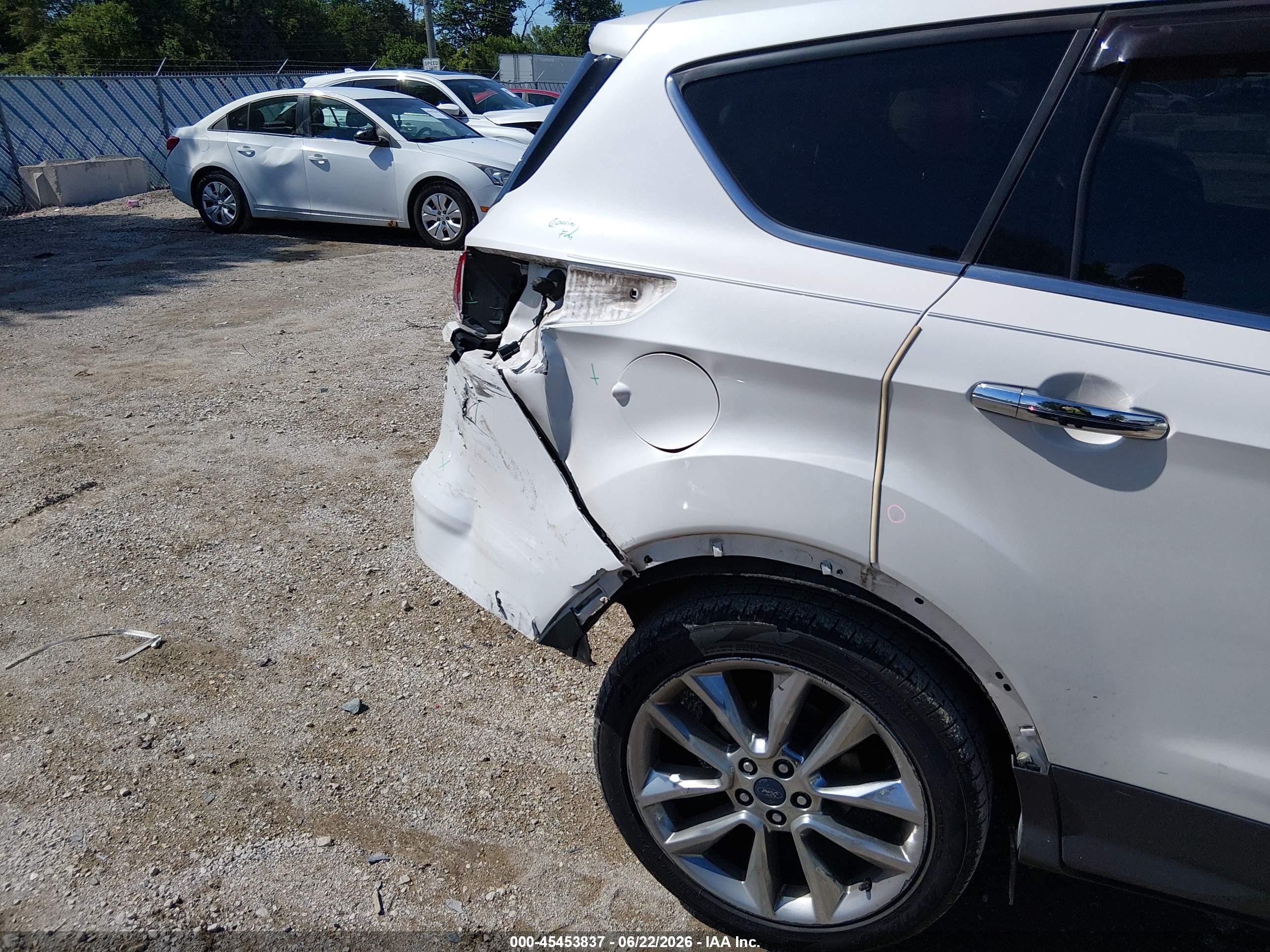 2014 Ford Escape Se Белый vin: 1FMCU0G93EUD14257