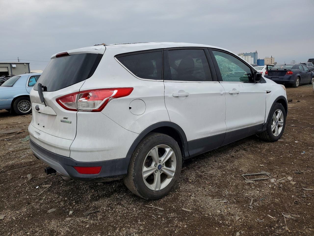 2014 Ford Escape Se White vin: 1FMCU0G93EUD38588