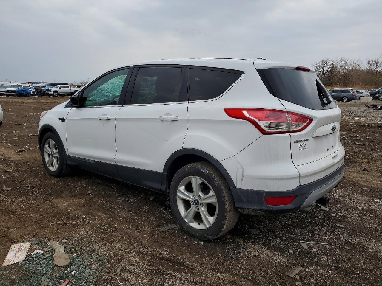 2014 Ford Escape Se White vin: 1FMCU0G93EUD38588