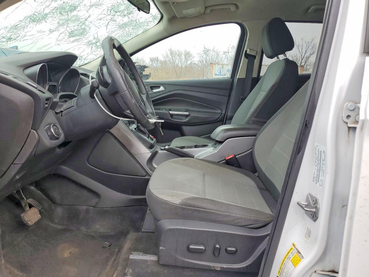 2014 Ford Escape Se White vin: 1FMCU0G93EUD38588