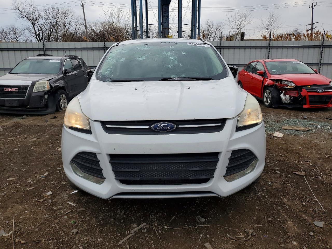 2014 Ford Escape Se White vin: 1FMCU0G93EUD38588