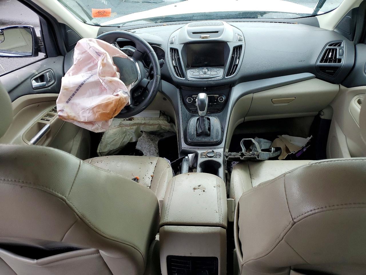 2014 Ford Escape Se White vin: 1FMCU0G93EUE01219