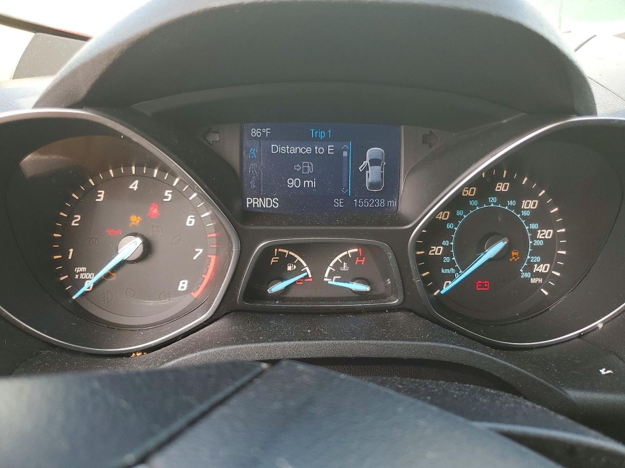 2014 Ford Escape Se White vin: 1FMCU0G93EUE07506