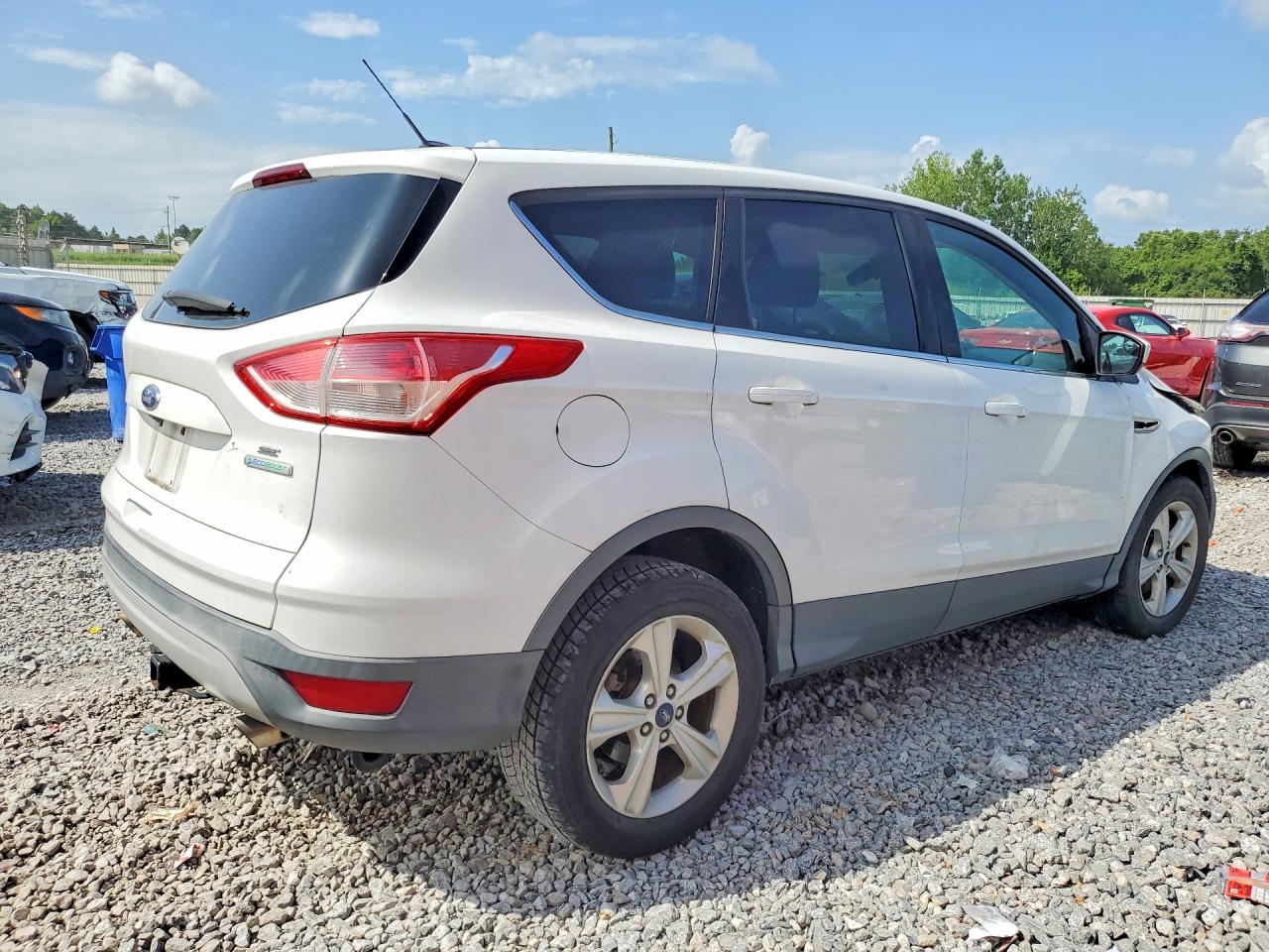 2014 Ford Escape Se White vin: 1FMCU0G93EUE07506