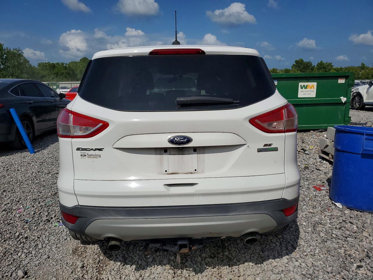 2014 Ford Escape Se White vin: 1FMCU0G93EUE07506