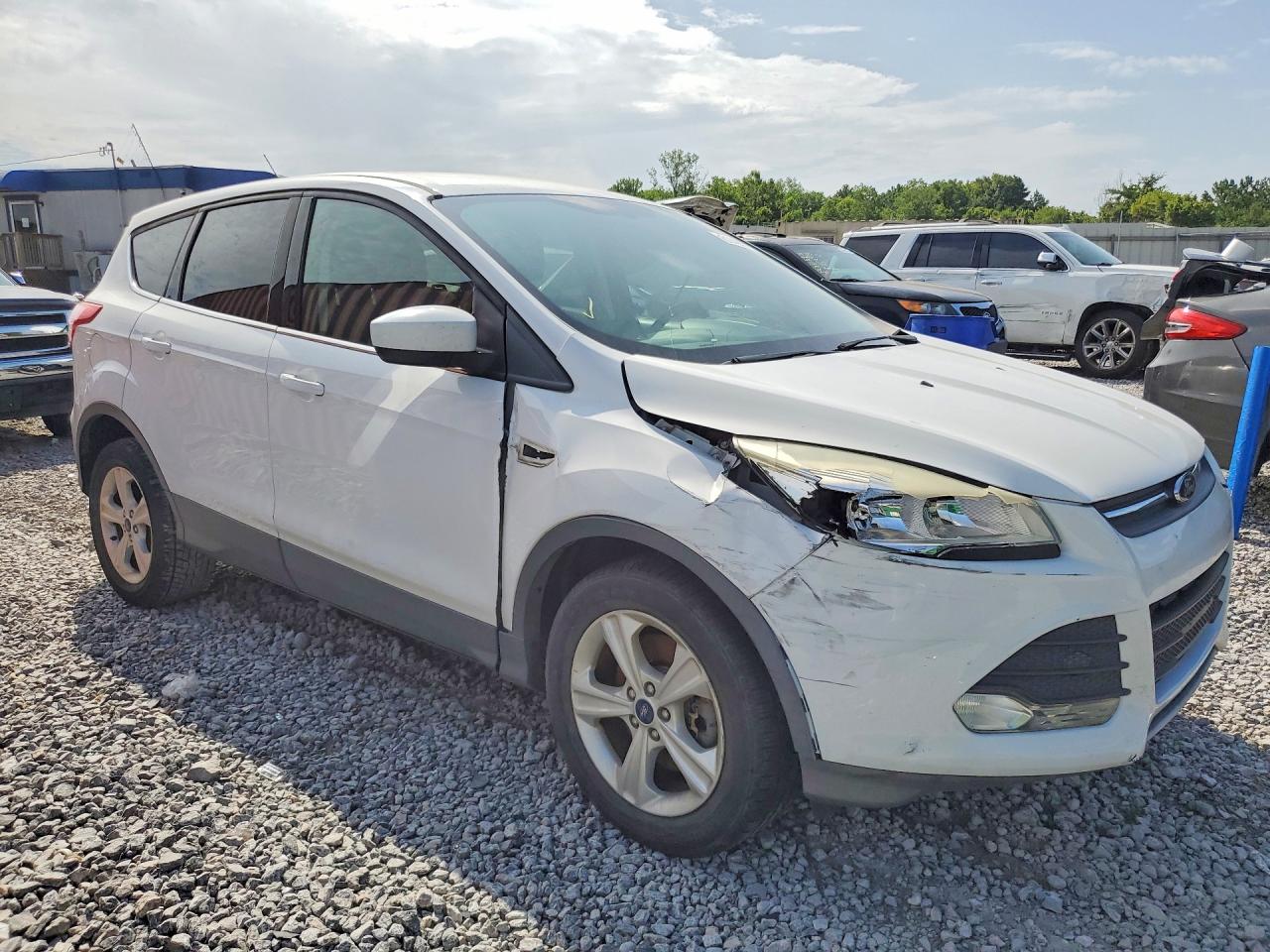 2014 Ford Escape Se White vin: 1FMCU0G93EUE07506