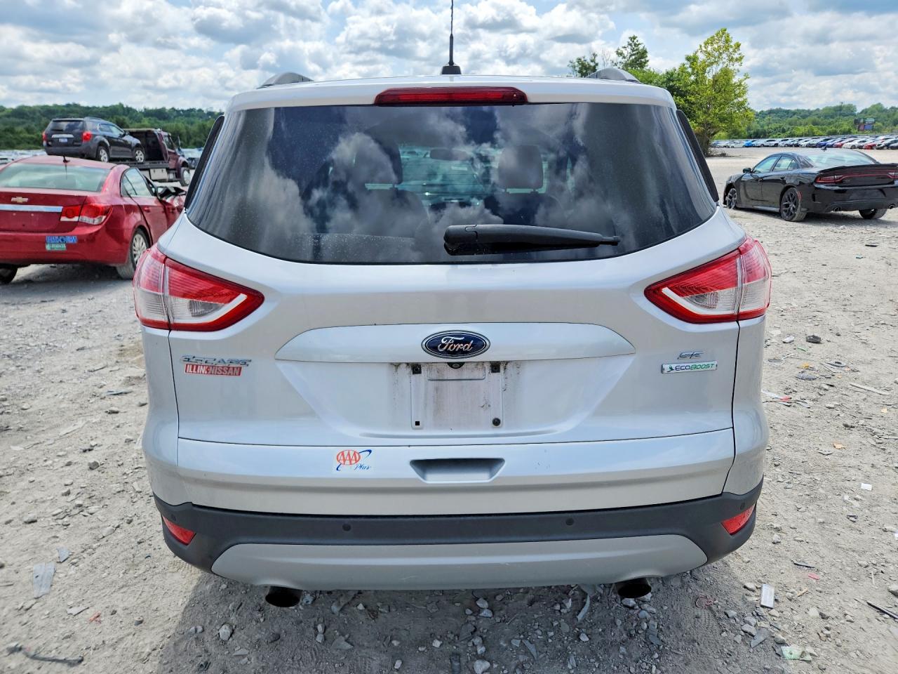 2015 Ford Escape Se Silver vin: 1FMCU0G93FUC23801