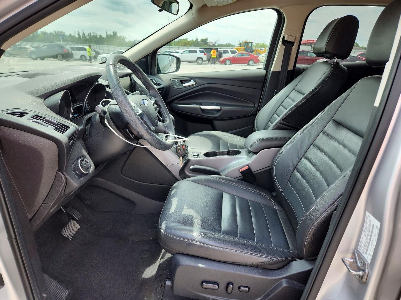 2015 Ford Escape Se Silver vin: 1FMCU0G93FUC23801