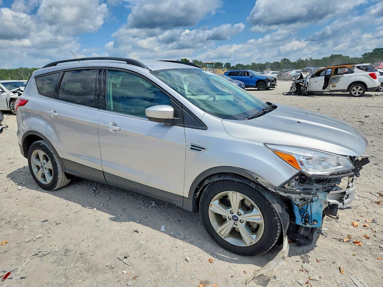 2015 Ford Escape Se Silver vin: 1FMCU0G93FUC23801