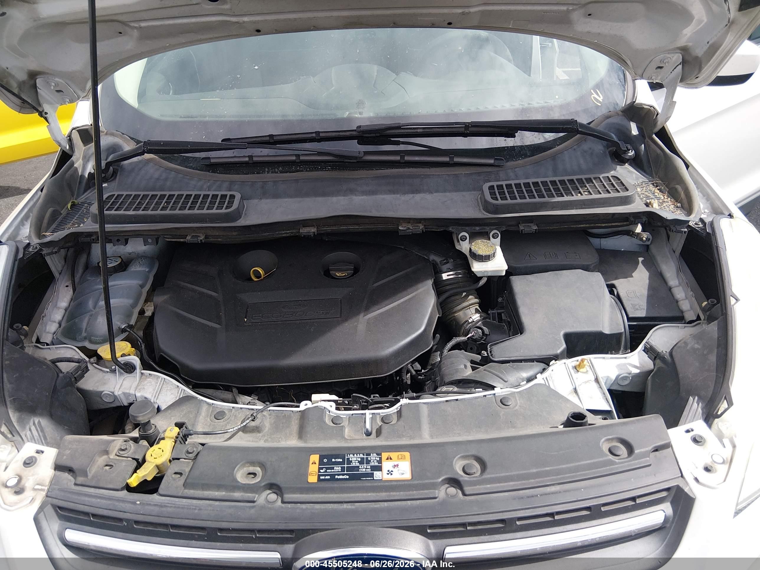 2015 Ford Escape Se White vin: 1FMCU0G93FUC26584