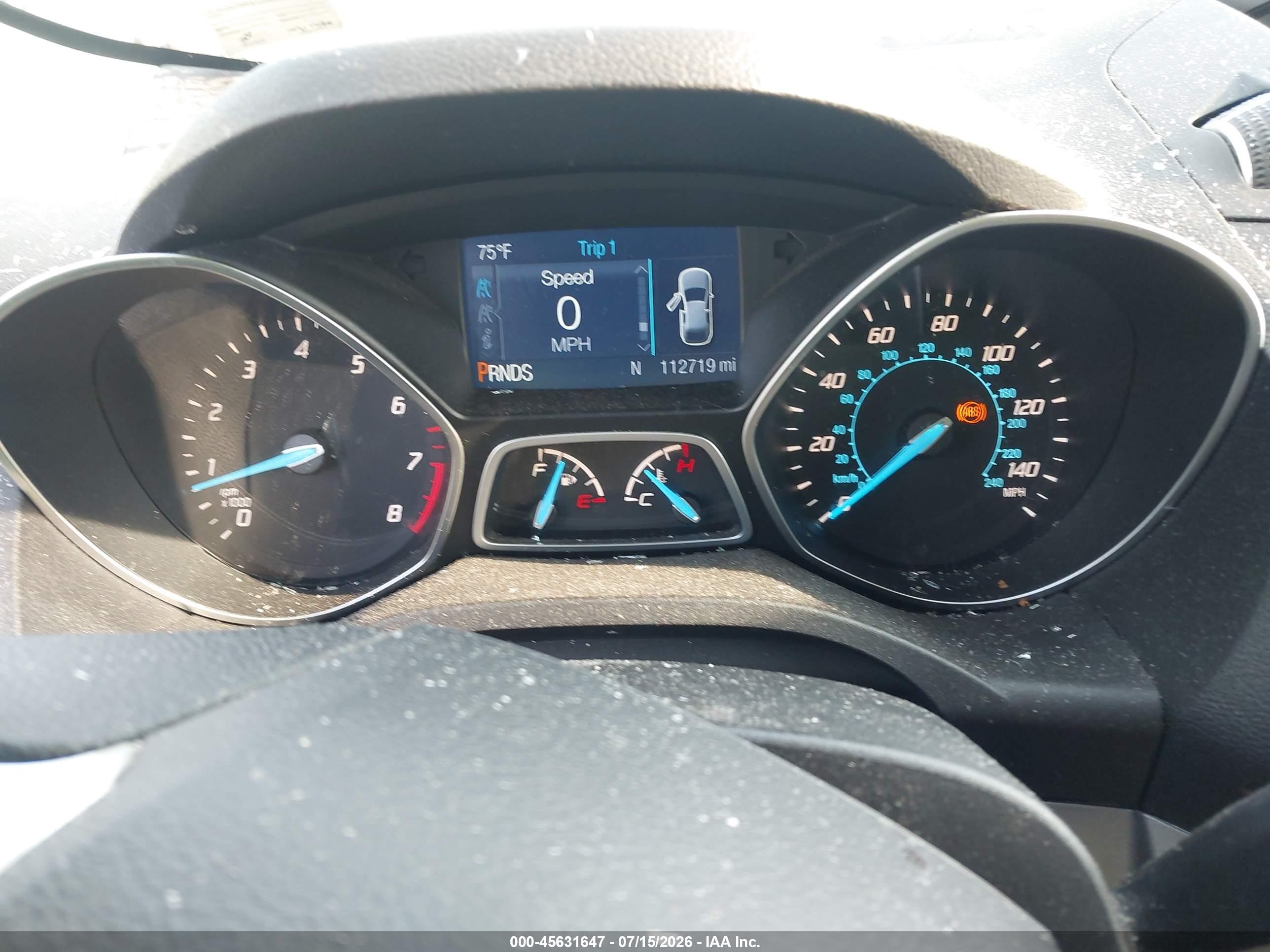 2015 Ford Escape Se Silver vin: 1FMCU0G93FUC90057