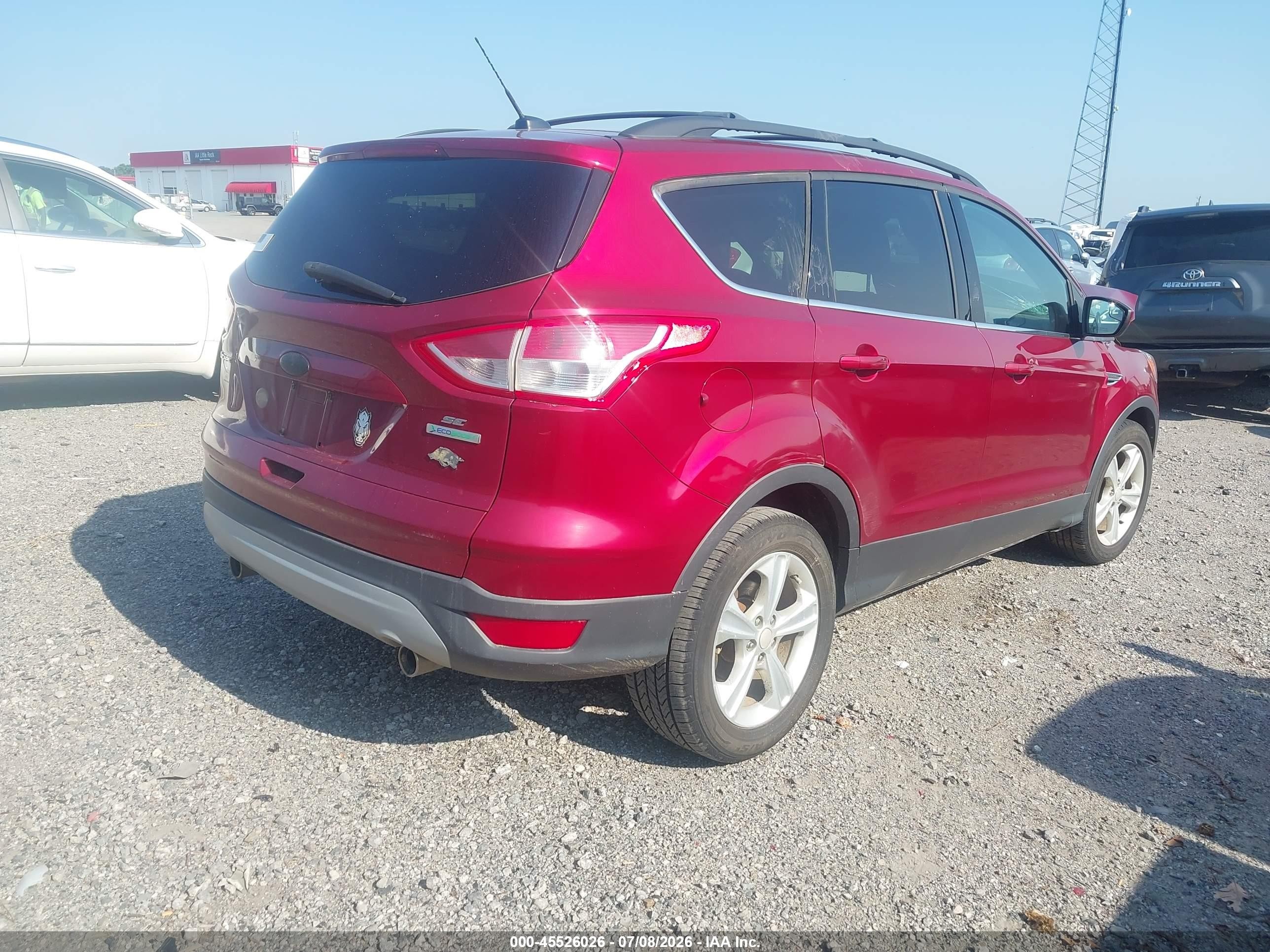 2013 Ford Escape Se Red vin: 1FMCU0G94DUC08835