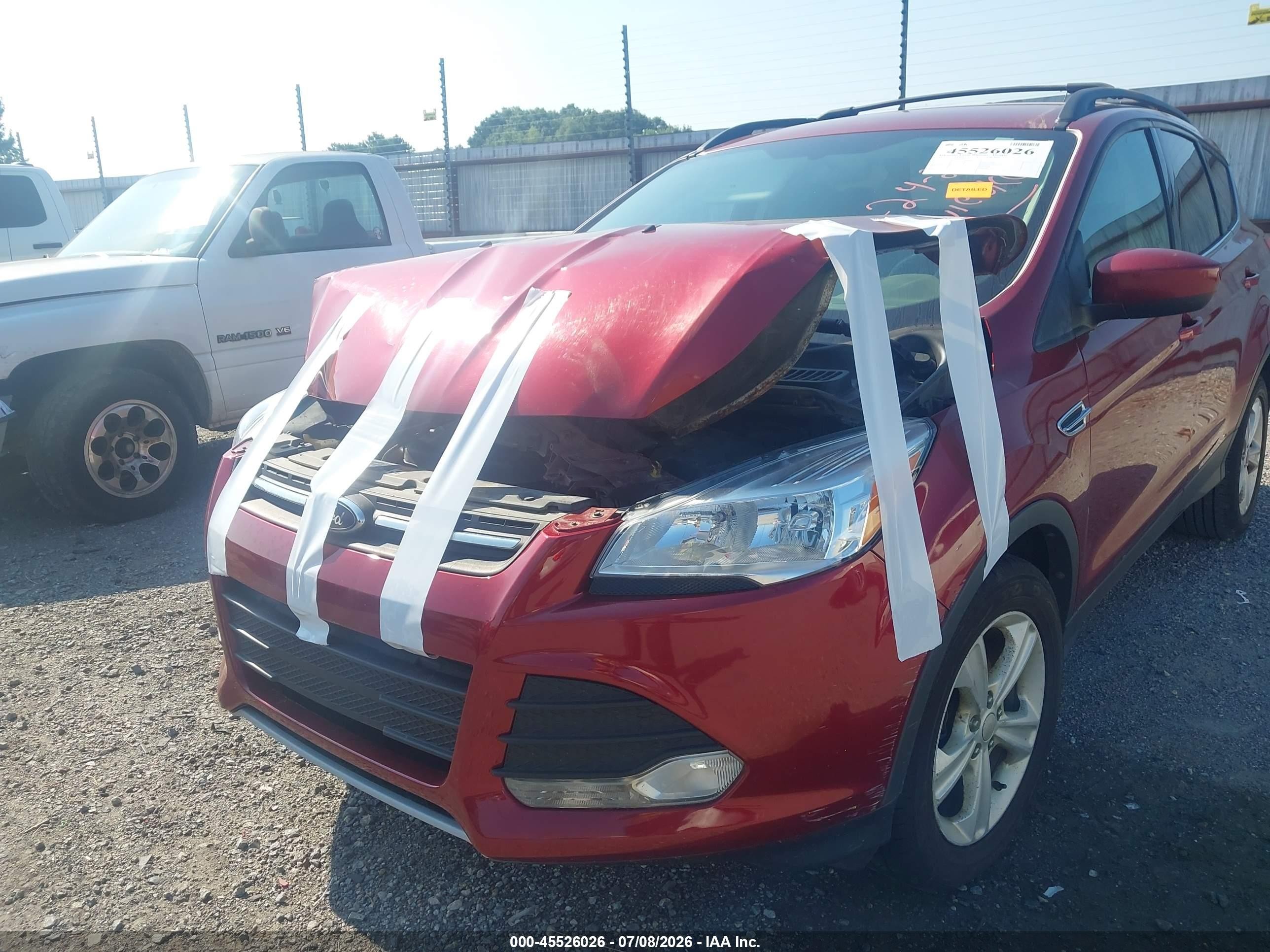 2013 Ford Escape Se Red vin: 1FMCU0G94DUC08835