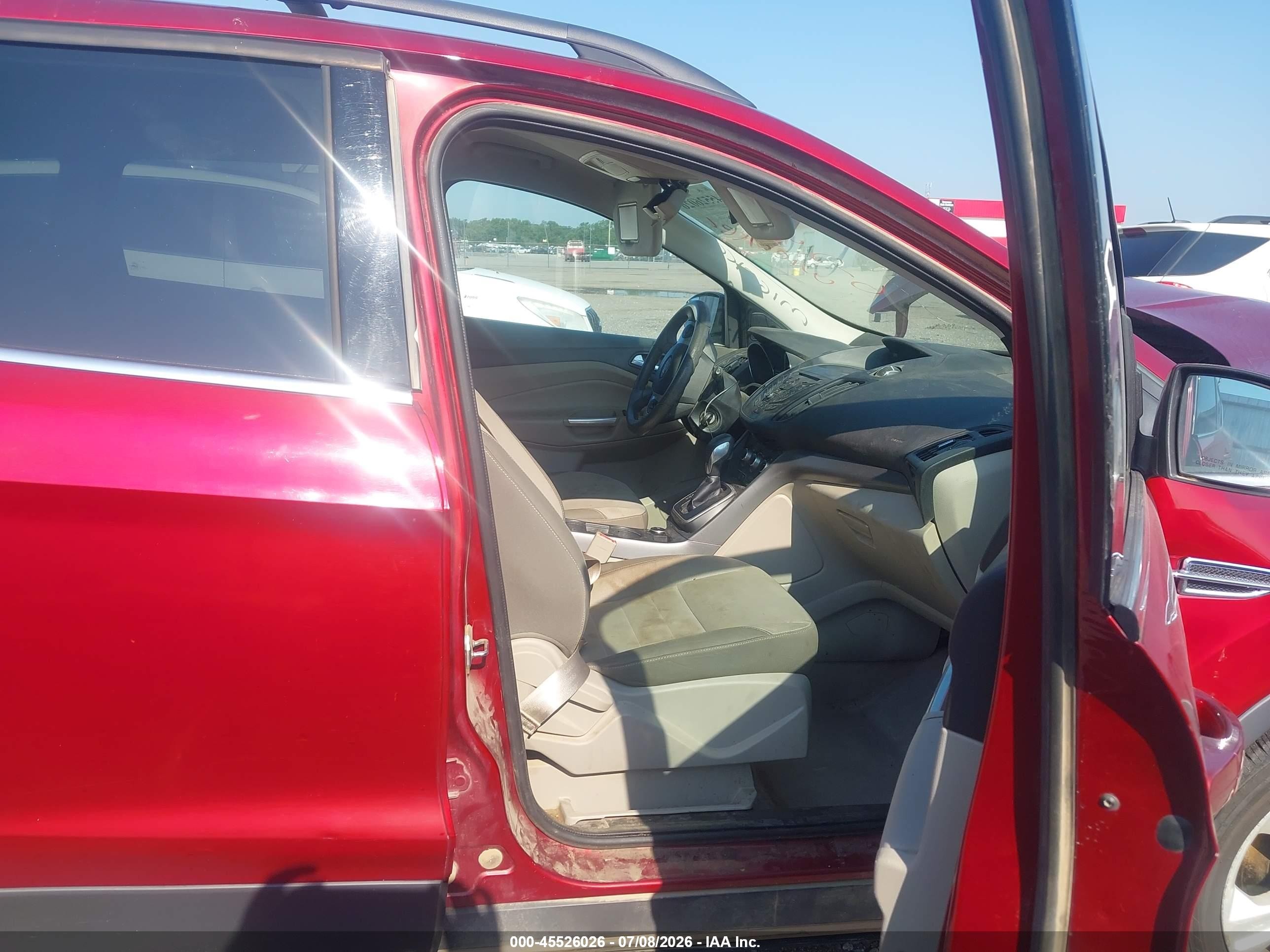 2013 Ford Escape Se Red vin: 1FMCU0G94DUC08835