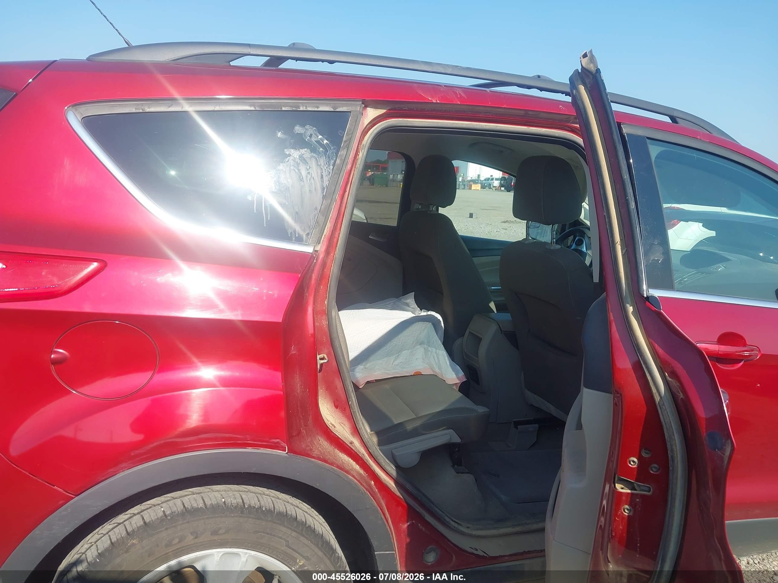 2013 Ford Escape Se Red vin: 1FMCU0G94DUC08835