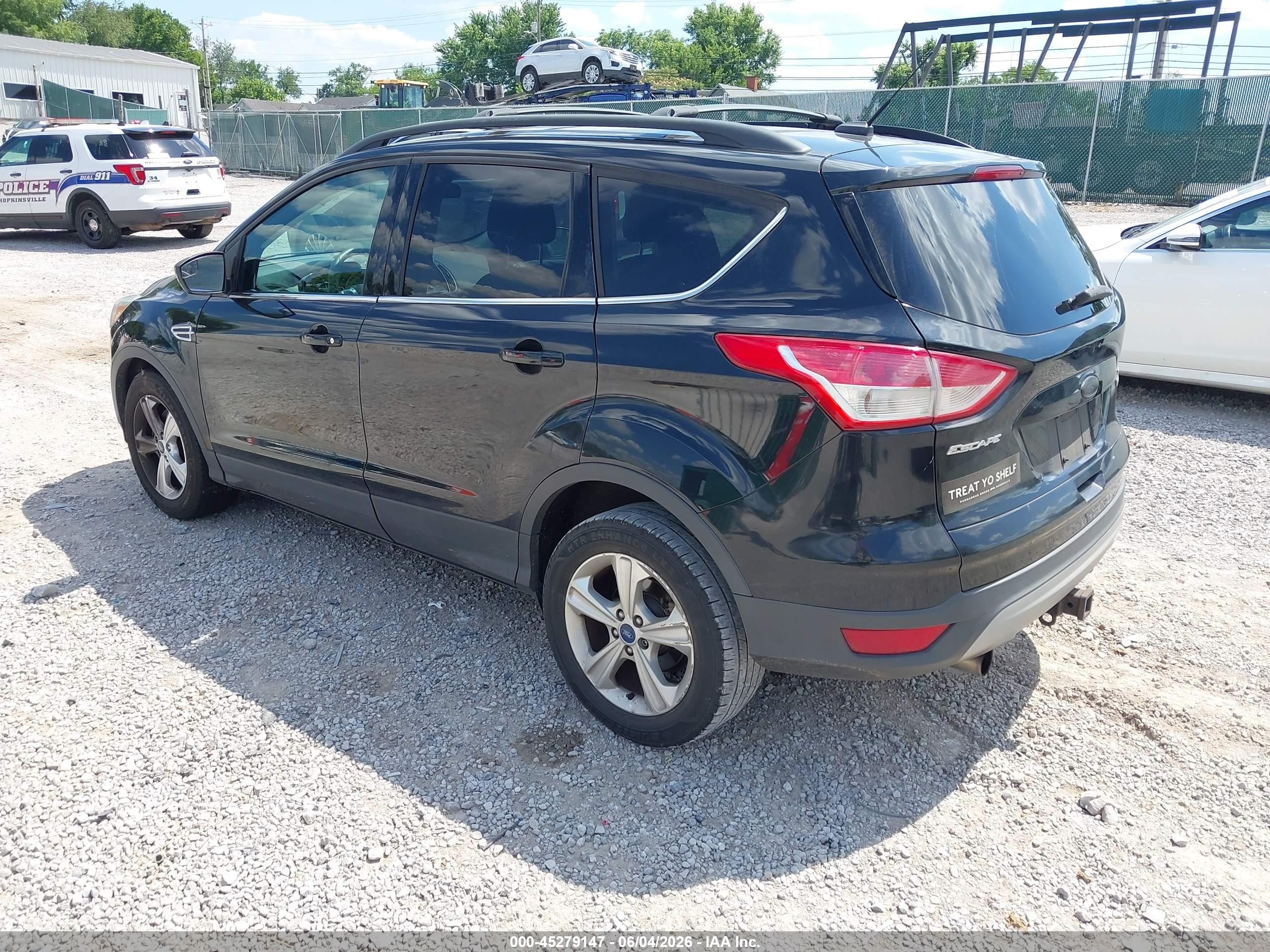2013 Ford Escape Se Black vin: 1FMCU0G94DUC15607