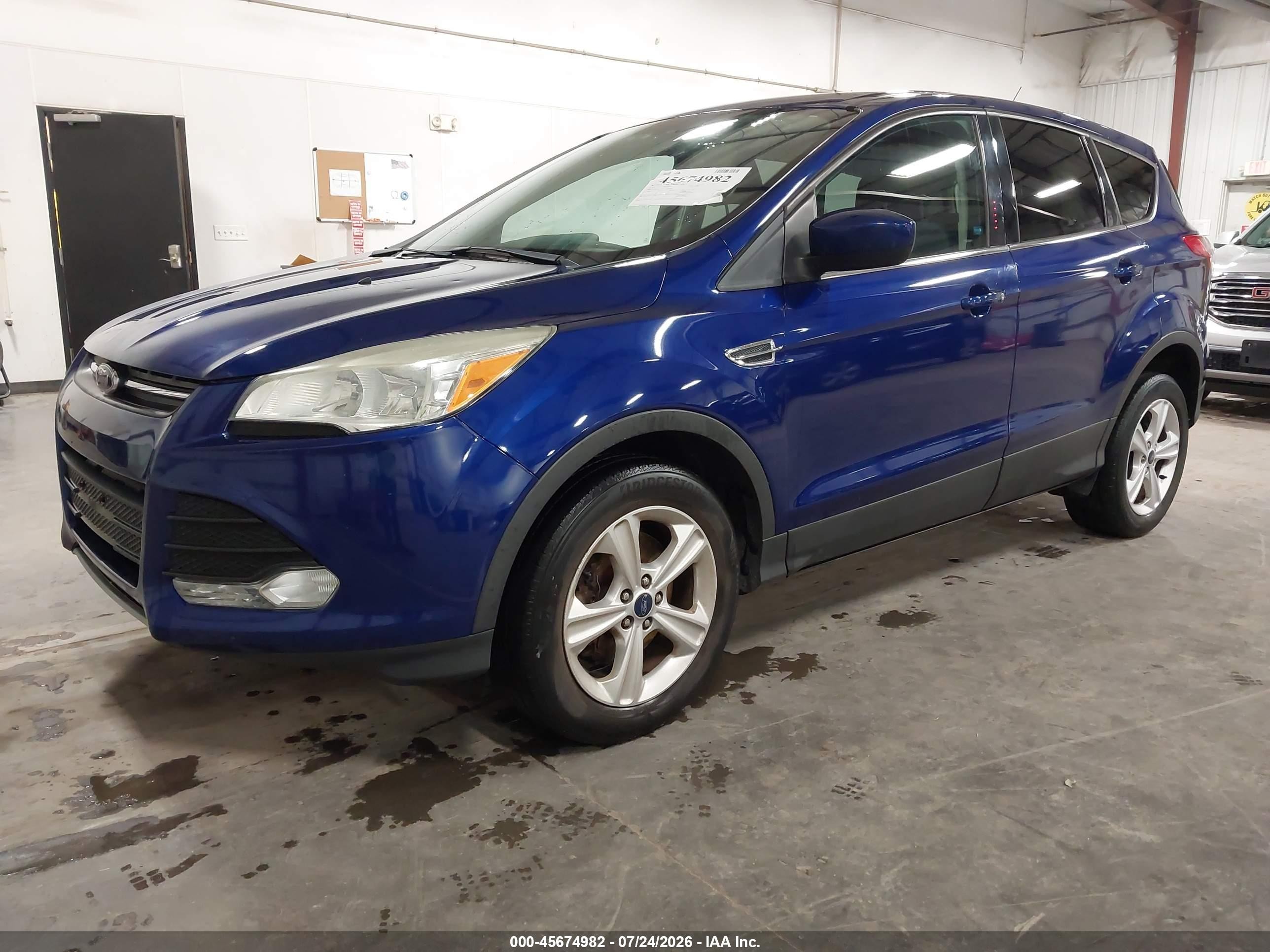 2013 Ford Escape Se Blue vin: 1FMCU0G94DUC59896