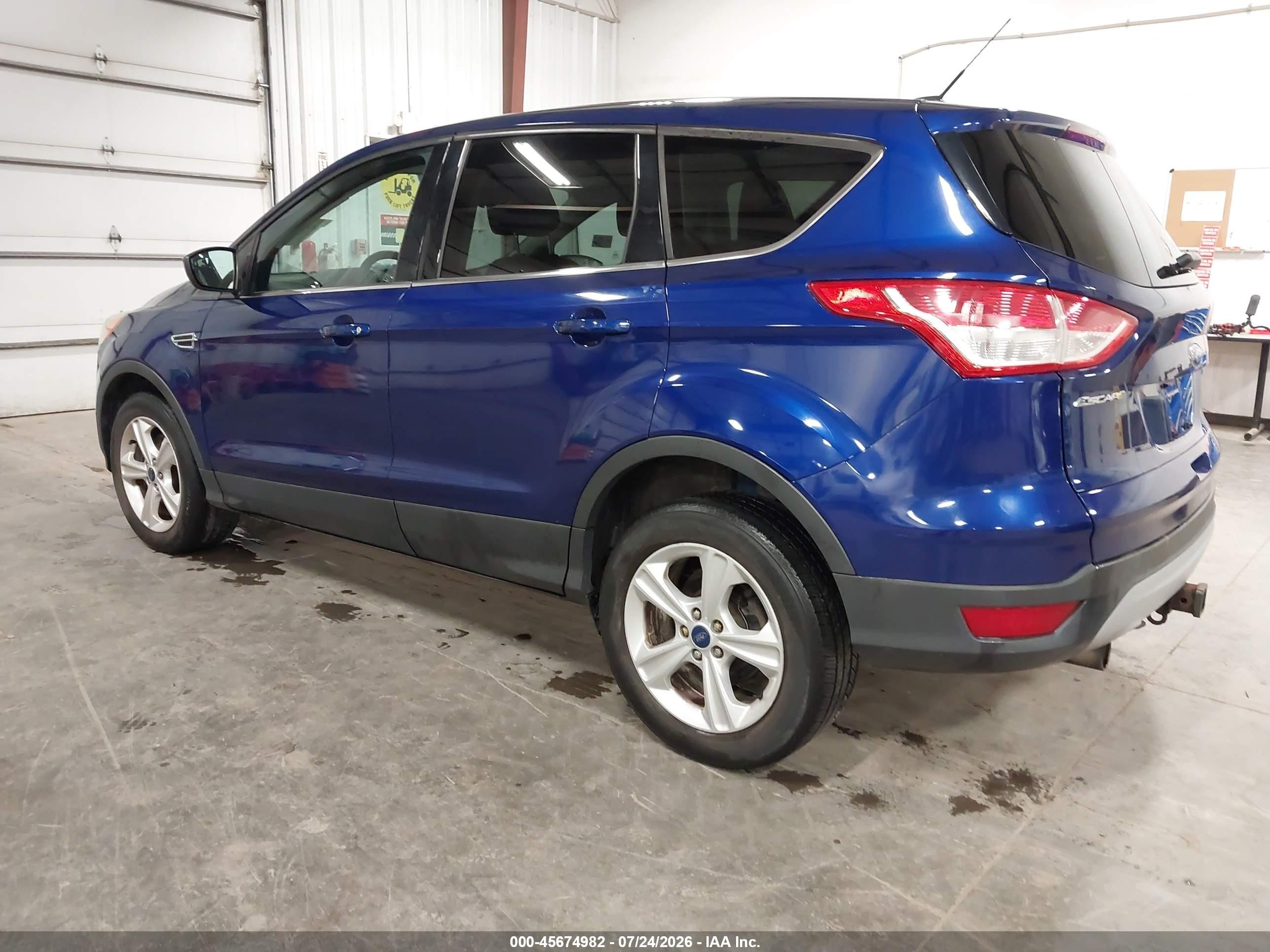 2013 Ford Escape Se Blue vin: 1FMCU0G94DUC59896