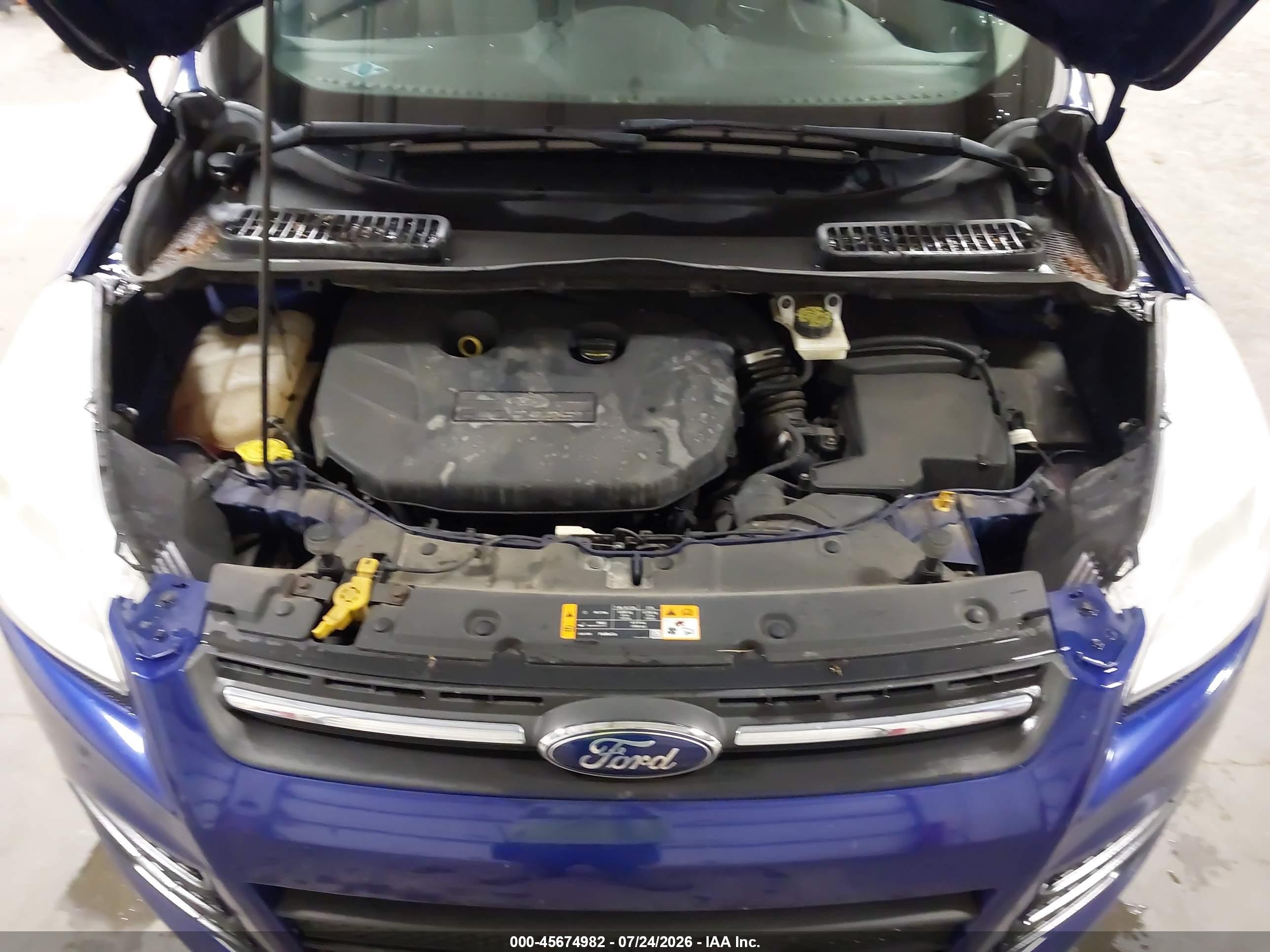 2013 Ford Escape Se Blue vin: 1FMCU0G94DUC59896