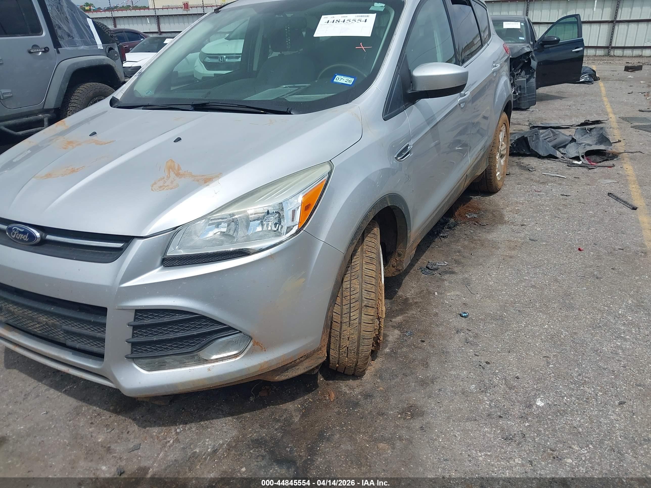 2013 Ford Escape Se Silver vin: 1FMCU0G94DUD17392