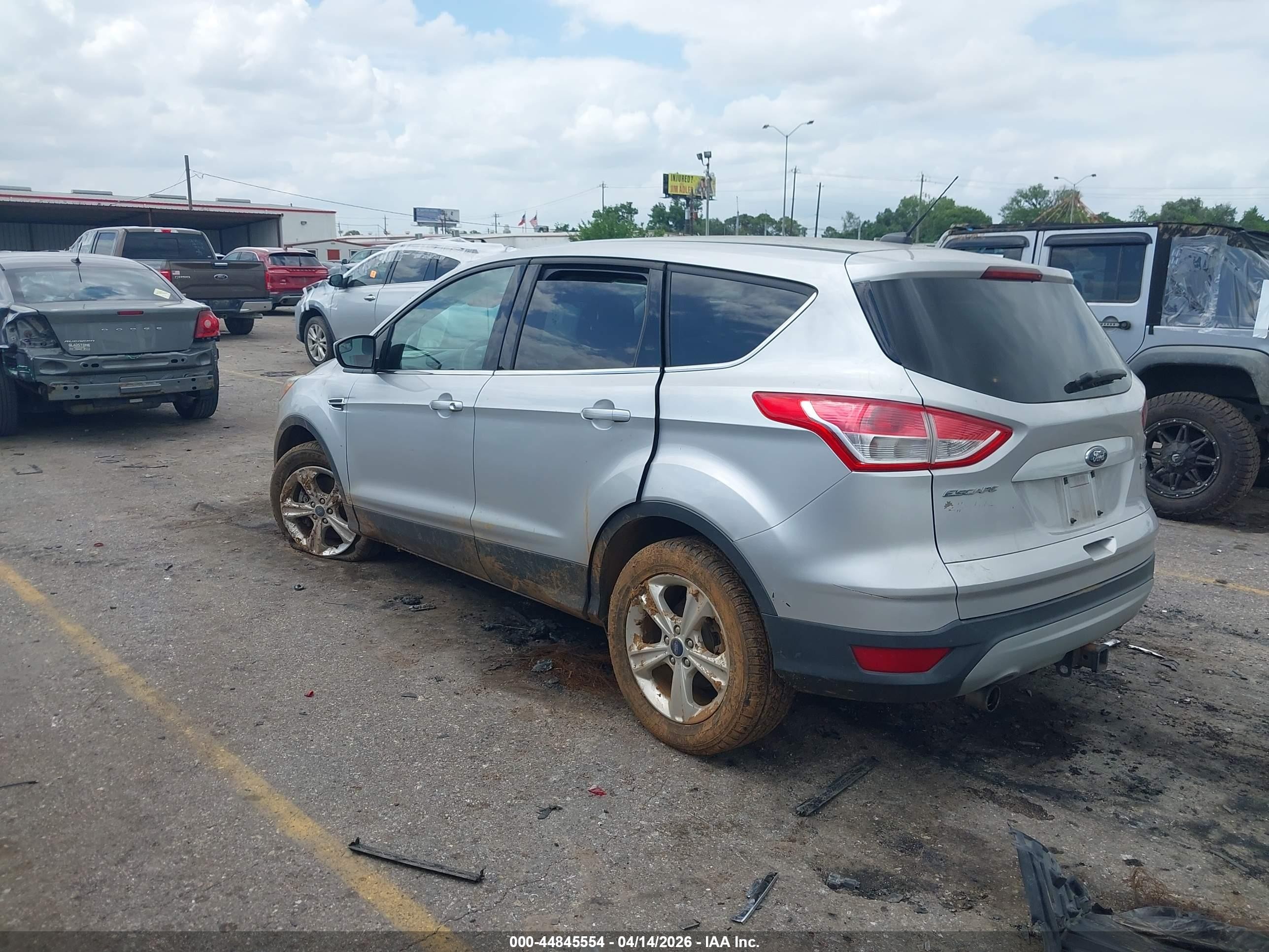 2013 Ford Escape Se Silver vin: 1FMCU0G94DUD17392