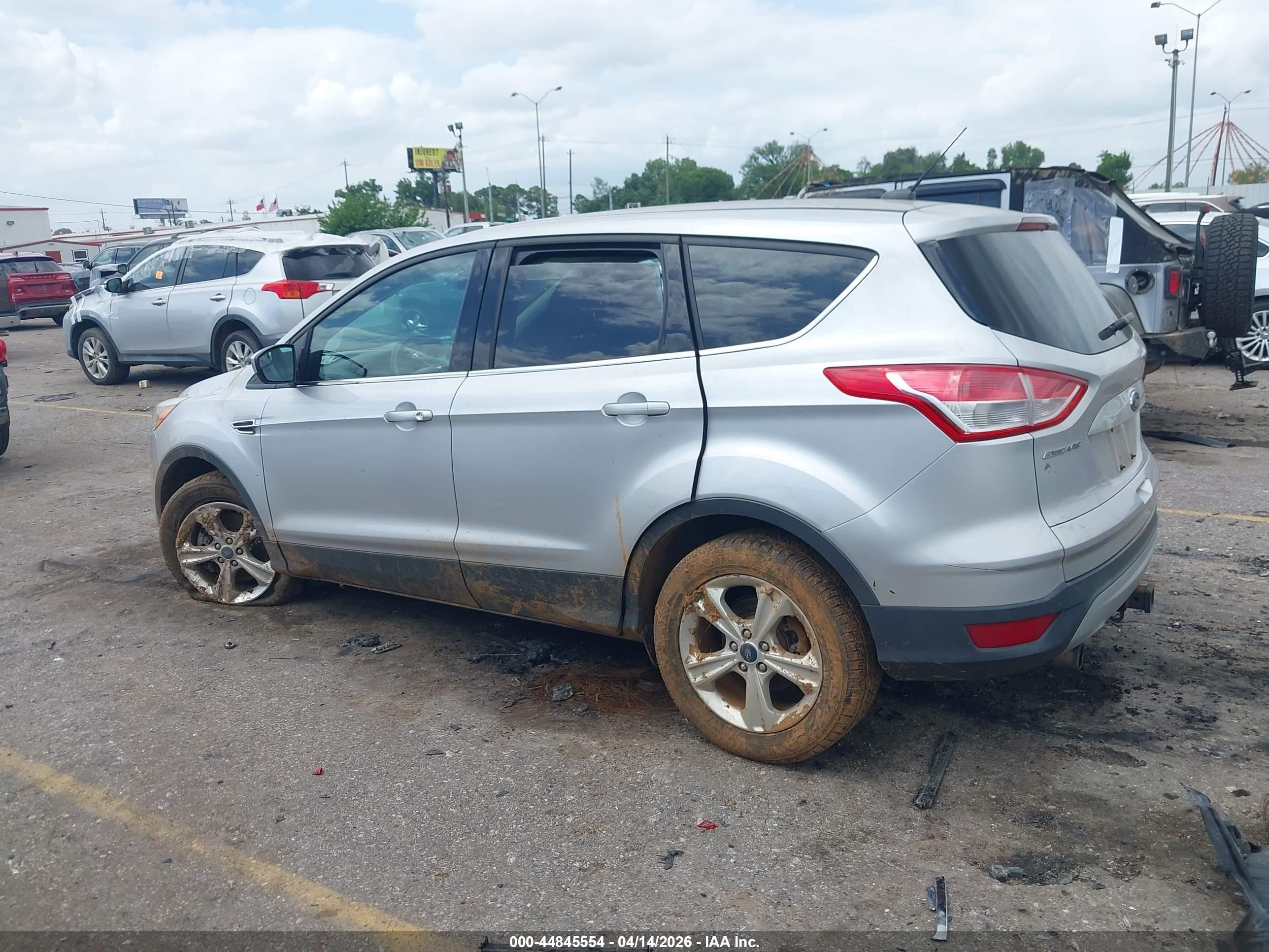 2013 Ford Escape Se Silver vin: 1FMCU0G94DUD17392