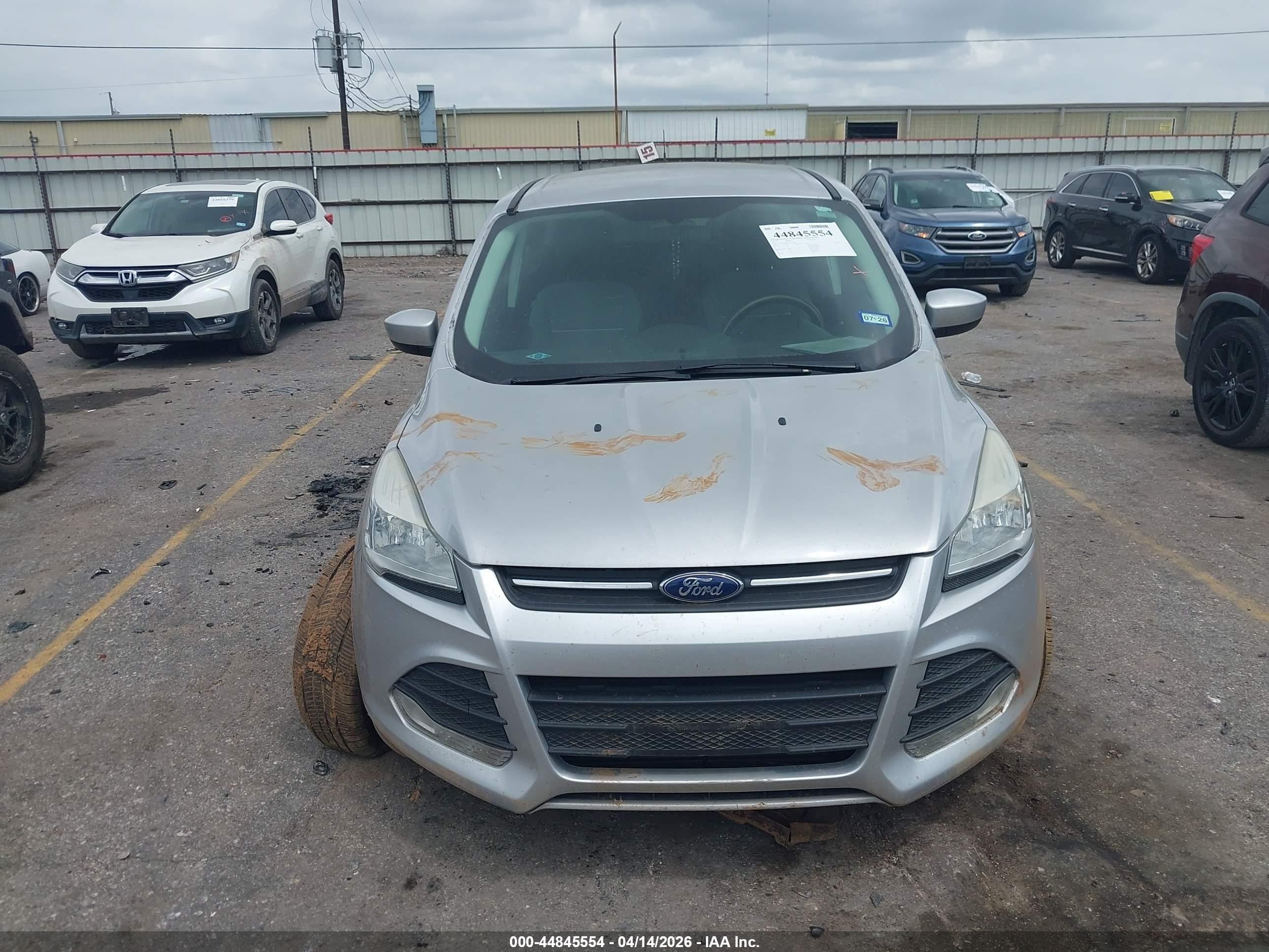 2013 Ford Escape Se Silver vin: 1FMCU0G94DUD17392